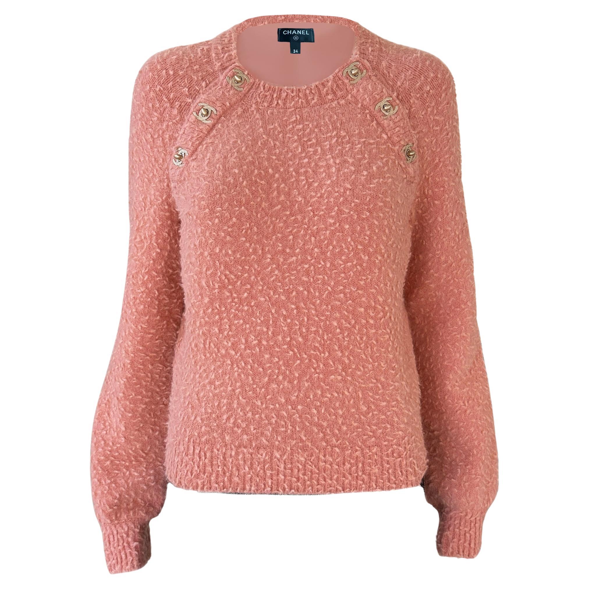 Chanel New 2022 Iconic CC Turnlock Pullover 34 FR