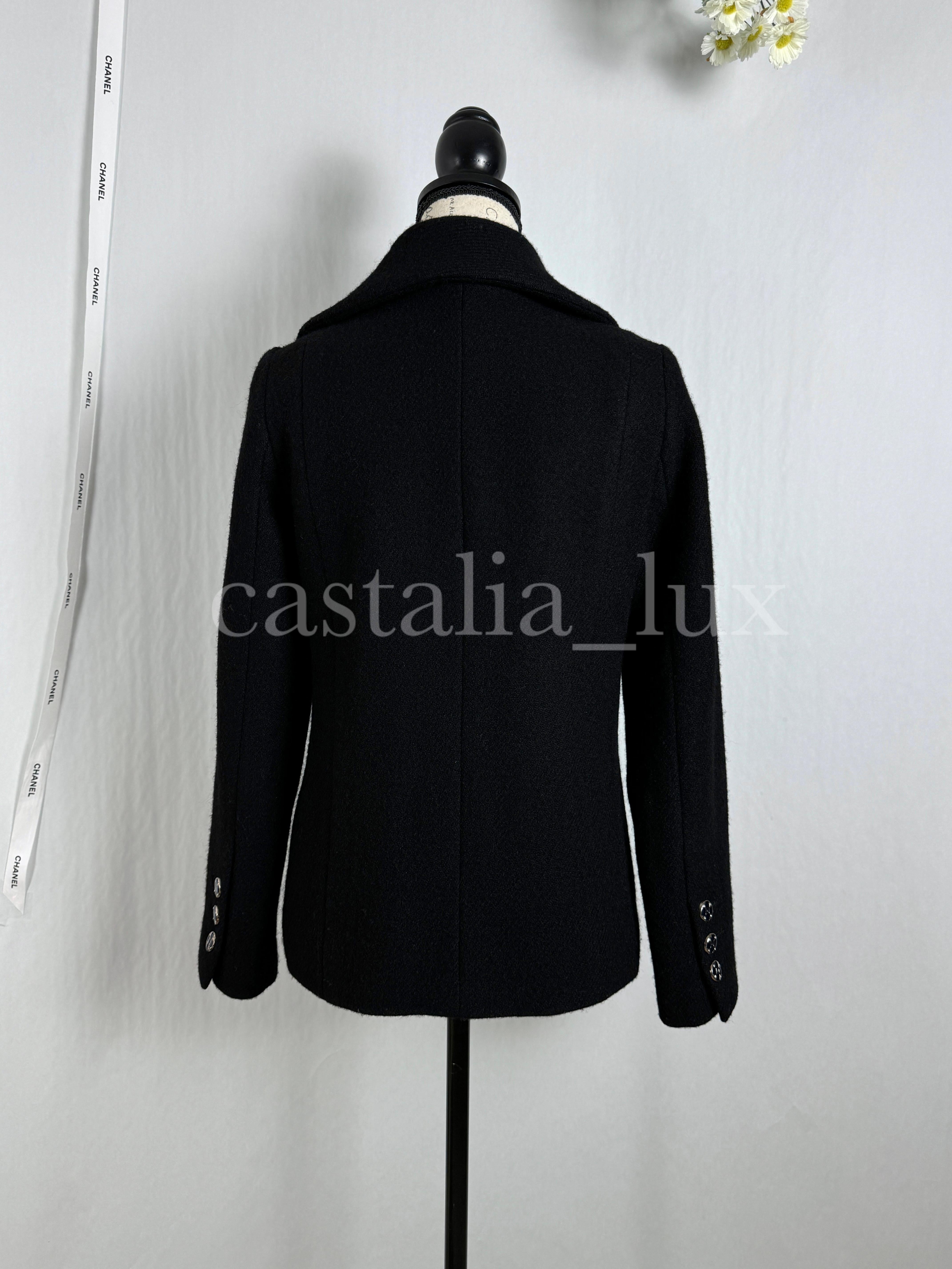 Chanel New 2022 Jewel Buttons Black Tweed Jacket 13