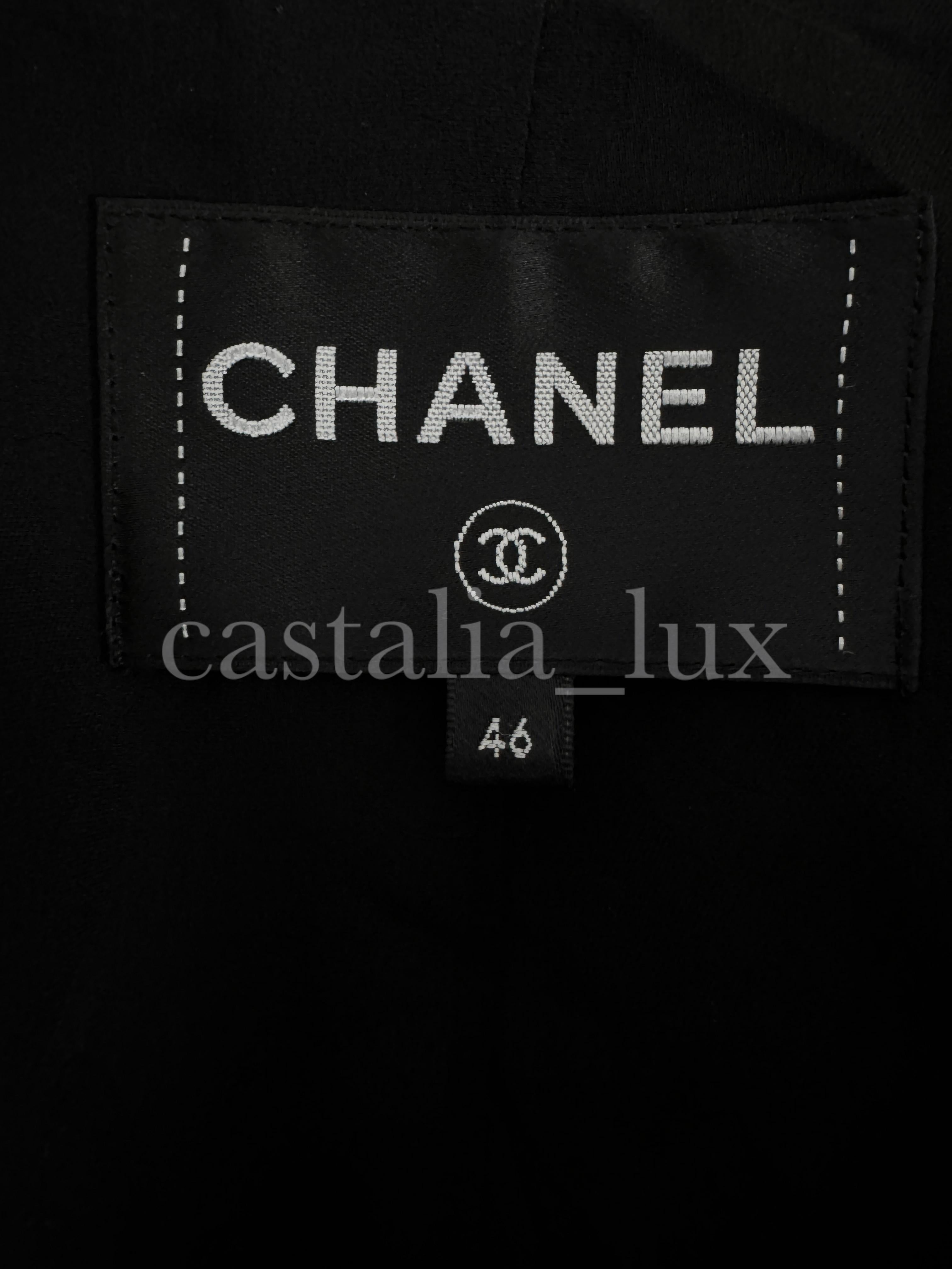 Chanel New 2022 Jewel Buttons Black Tweed Jacket 14