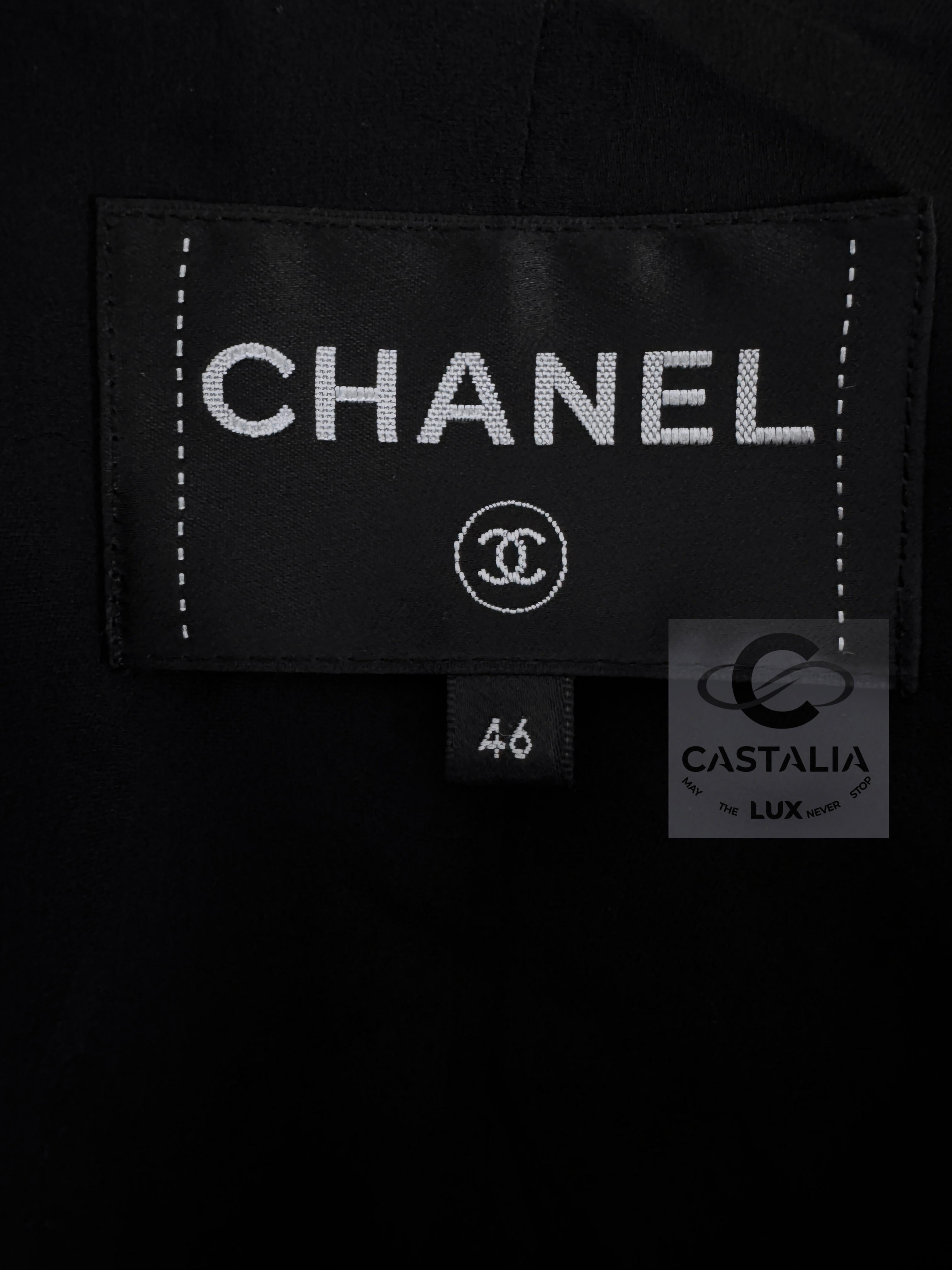 Chanel New 2022 Jewel Buttons Black Tweed Jacket 14