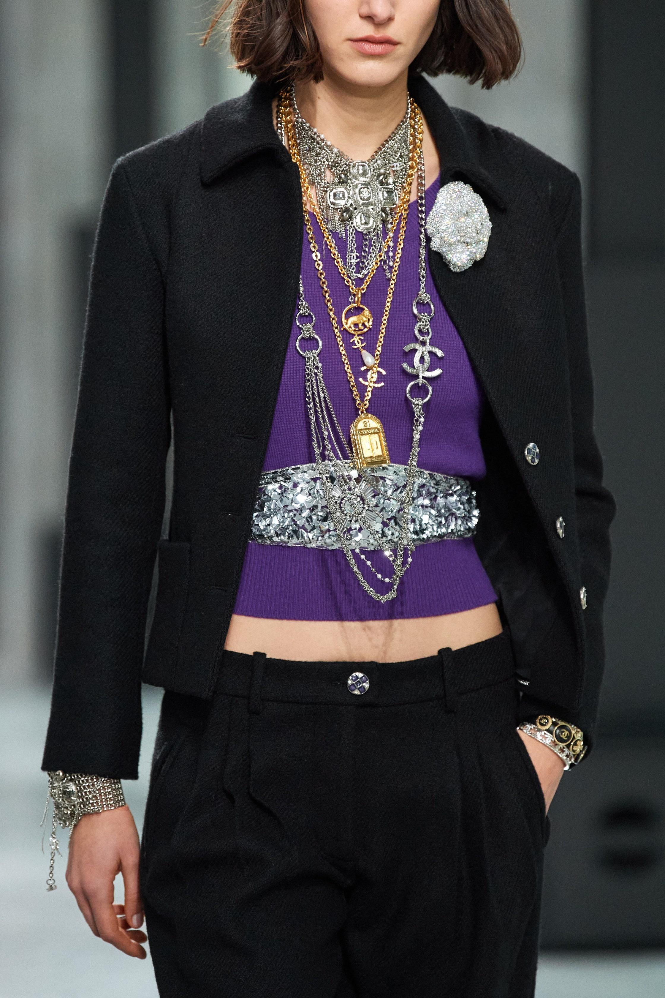 Women's or Men's Chanel New 2022 Jewel Buttons Black Tweed Jacket