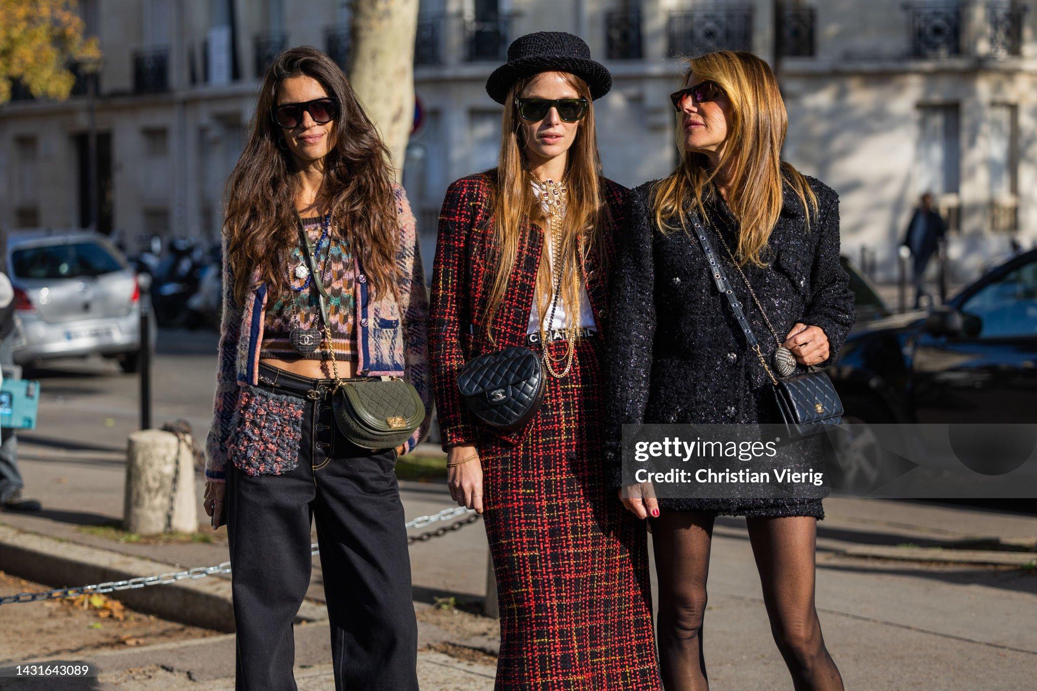 Chanel New 2022 Logo Ribbon Tweed Black Jacket 1