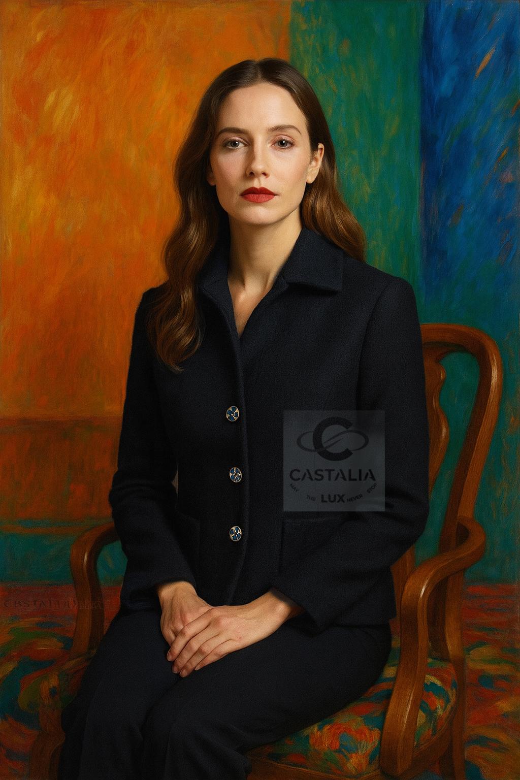 CHANEL Nueva 2022 Pasarela Chaqueta de tweed negro 34 FR en Nuevo estado para la venta en Dubai, AE