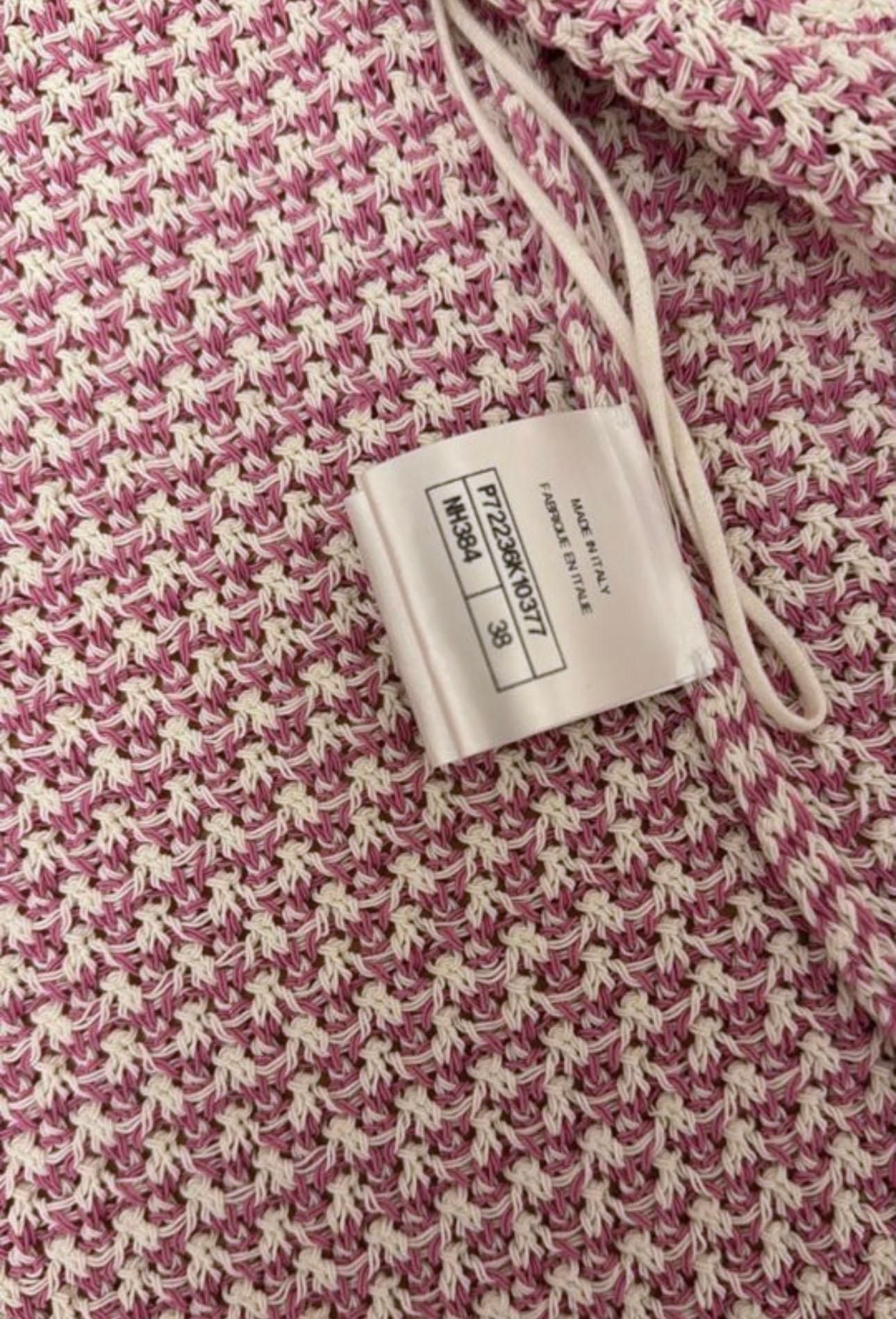 Chanel New 2022 Spring CC Buttons Knit DressNew Chanel ecru knit dress with CC b 5