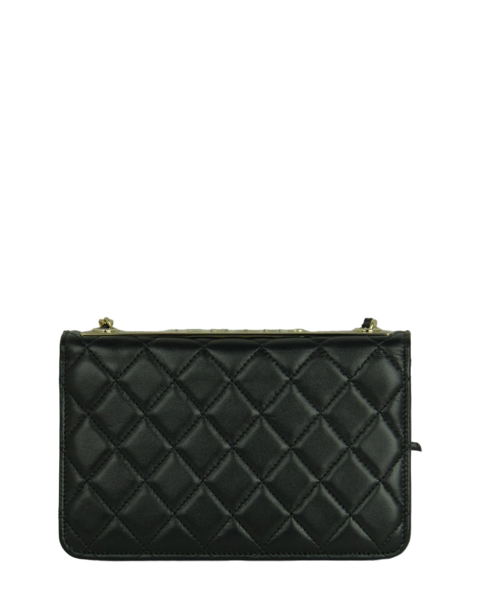Women's Chanel NEW 2023 Black Quilted Trendy CC WOC Crossbody Bag For Sale
