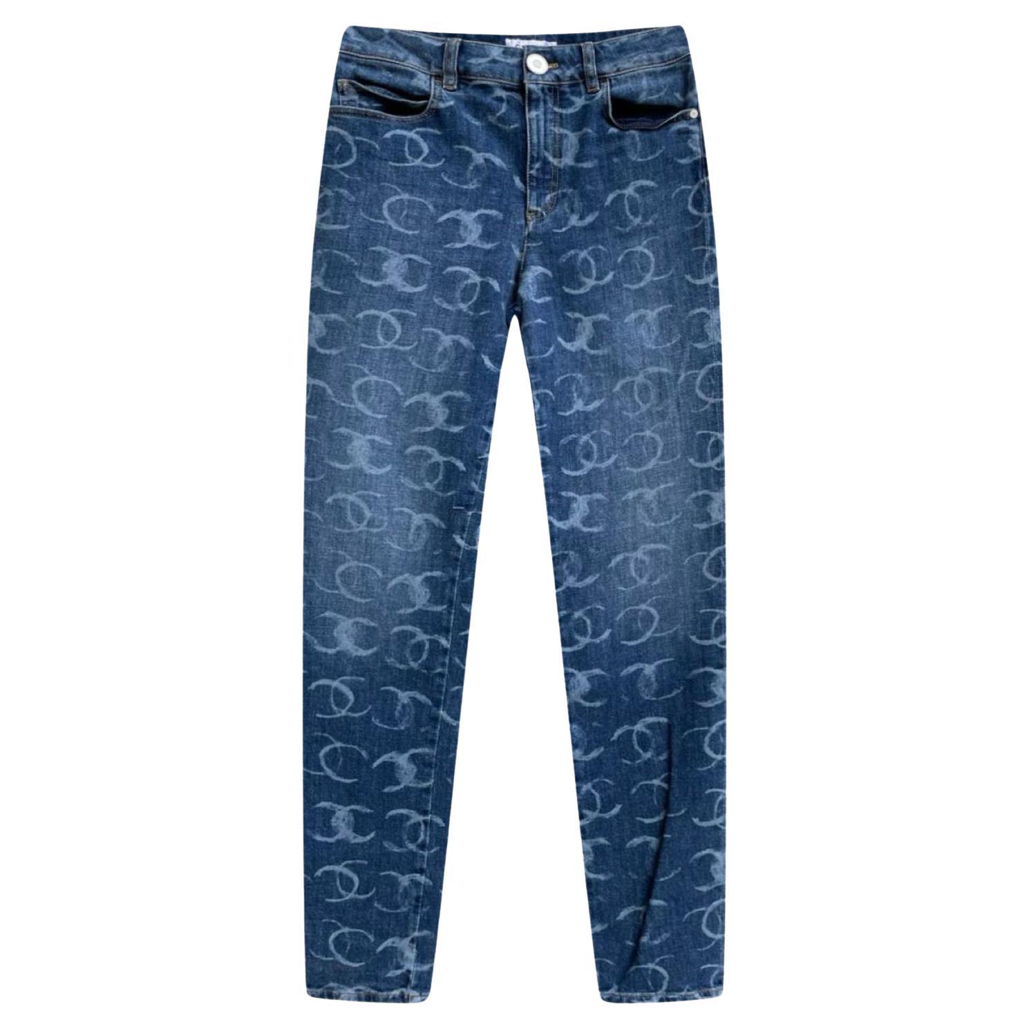 Chanel New 2023 Iconic CC Logo Jeans