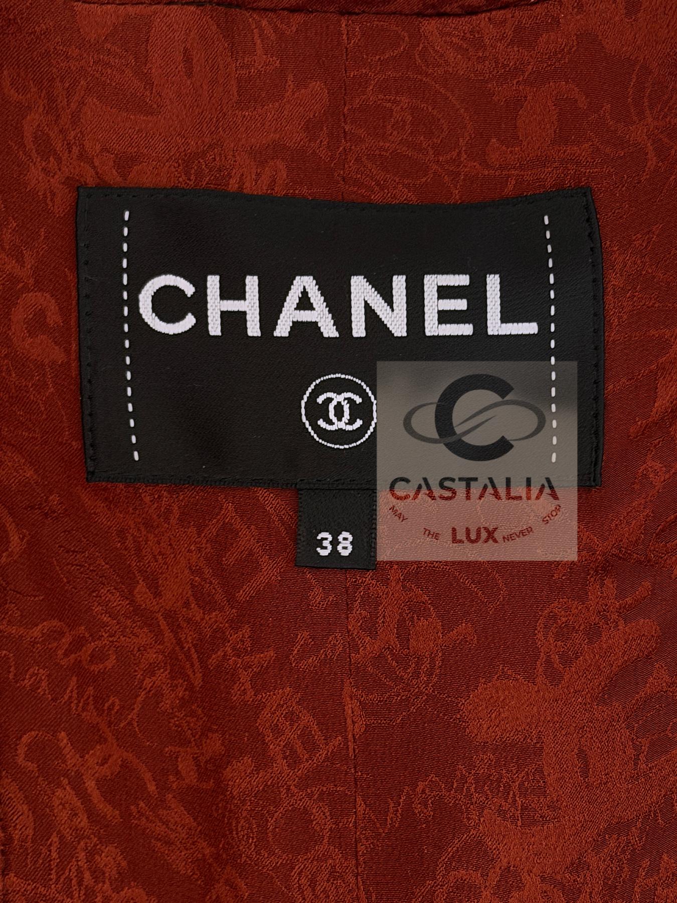 CHANEL New 2024 Paris / Manchester Fuchsia Tweed Jacke 38 FR im Angebot 11