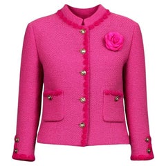Chanel New 2024 Paris / Manchester Giacca in tweed fucsia 38 FR