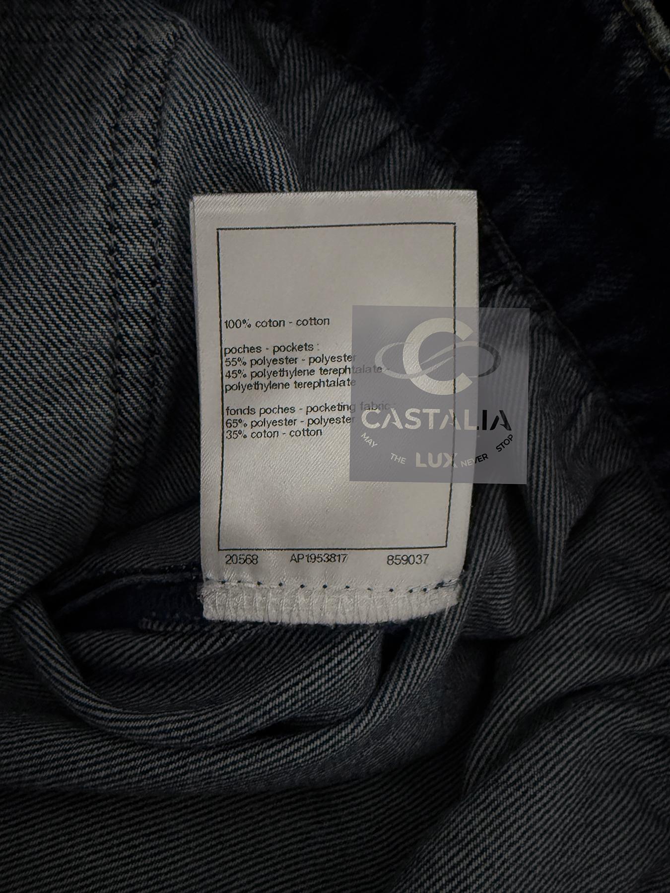 Chanel Nuova Primavera 2024 CC Giacca Denim Logo Cuore 40 FR in vendita 15