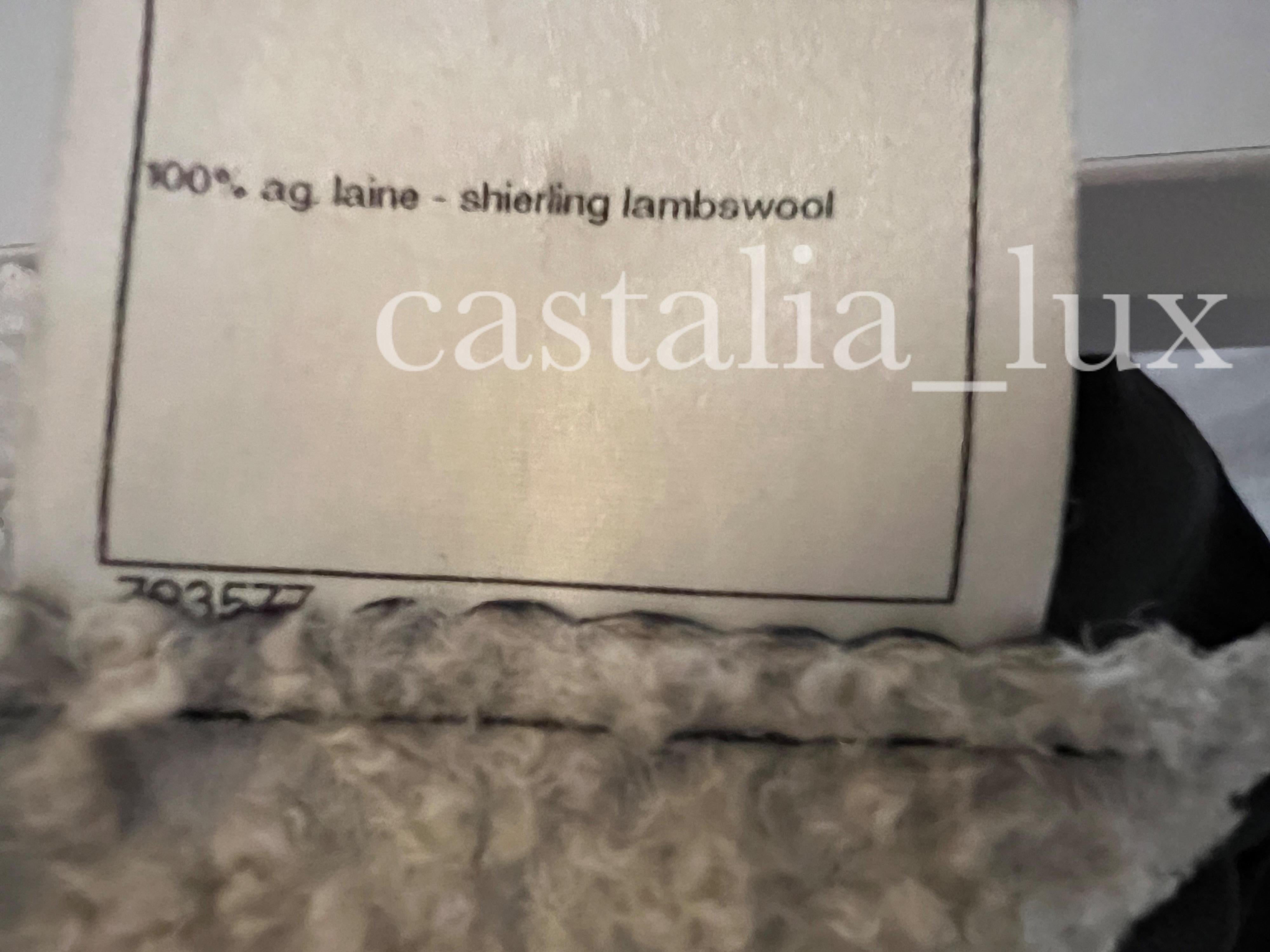 Chanel New 2.55 Black Shearling Jacket 7
