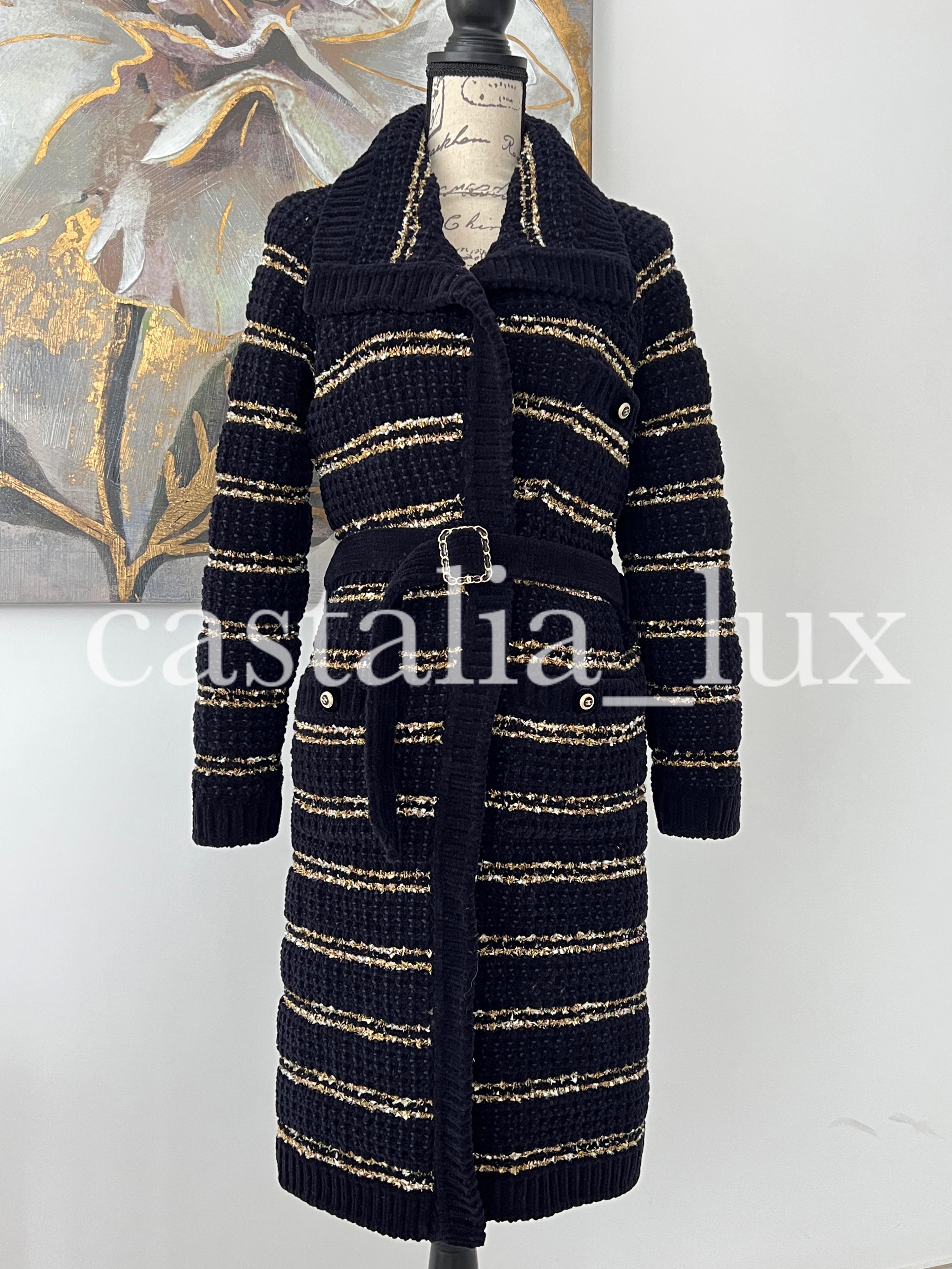 Chanel New 31 Rue Cambon Runway Relaxed Coat For Sale 2