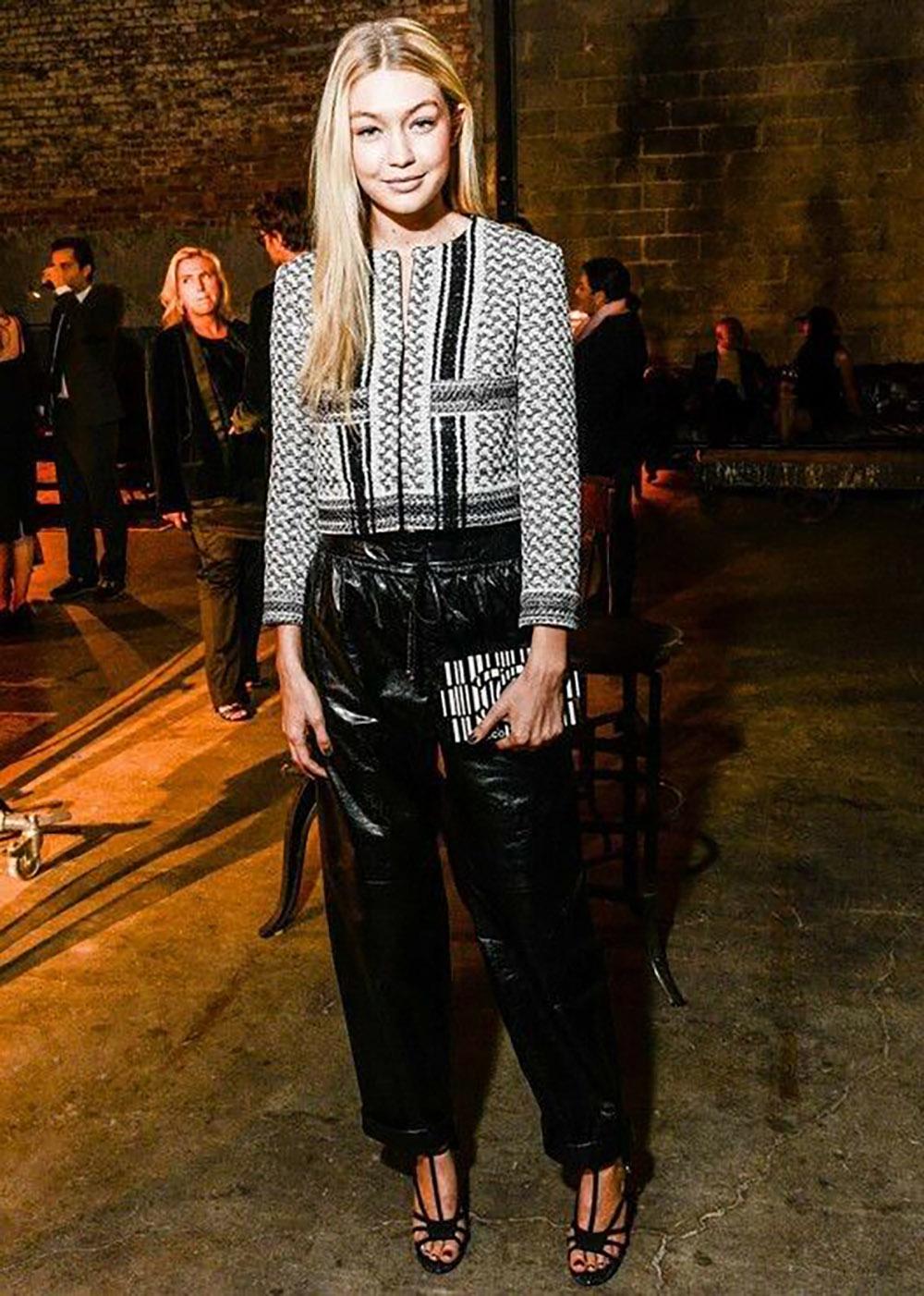 Chanel New 9K Iconic Gigi Hadid Style Tweed Jacket For Sale 3