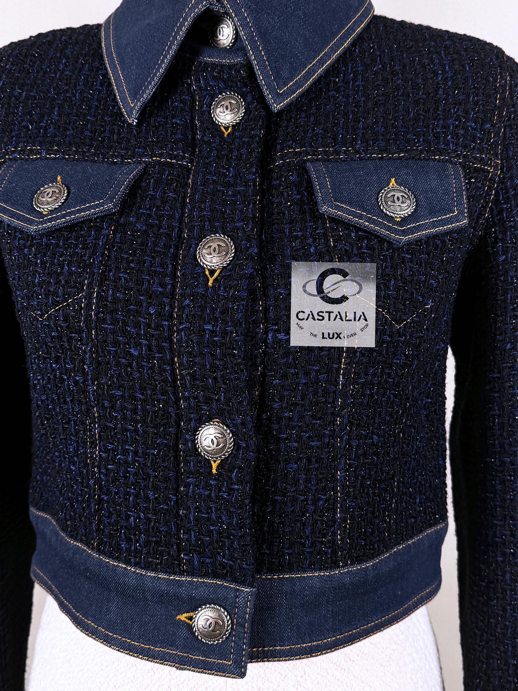 Chanel New Ad Campaign Tweed & Denim Jacket 5