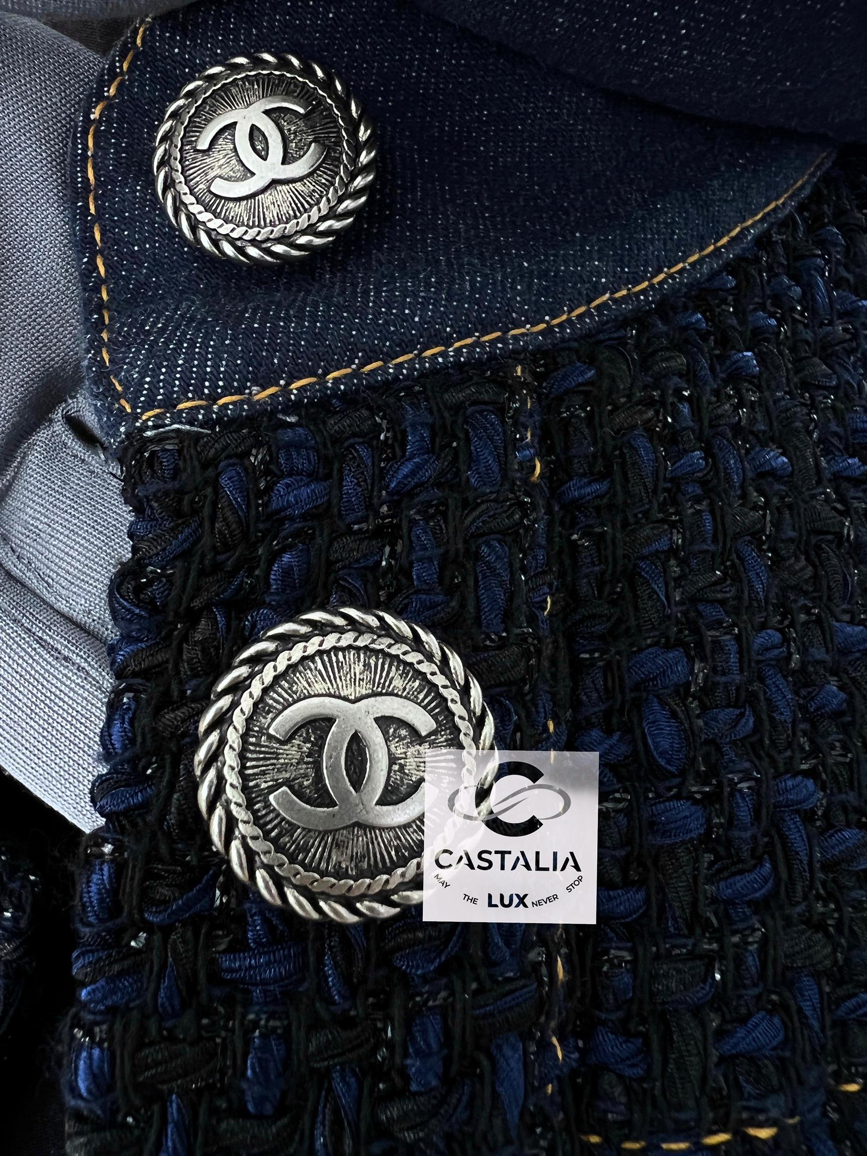Chanel New Ad Campaign Tweed & Denim Jacket 7