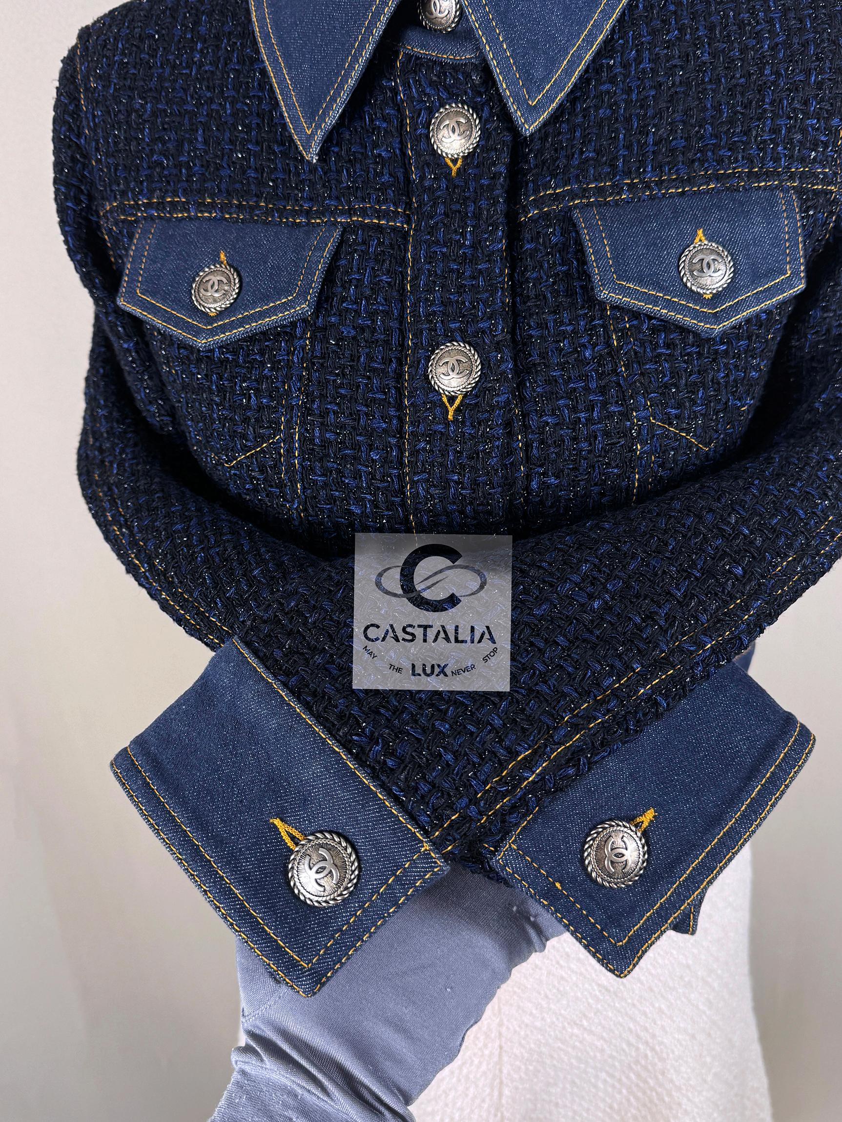 Chanel New Ad Campaign Tweed & Denim Jacket 9