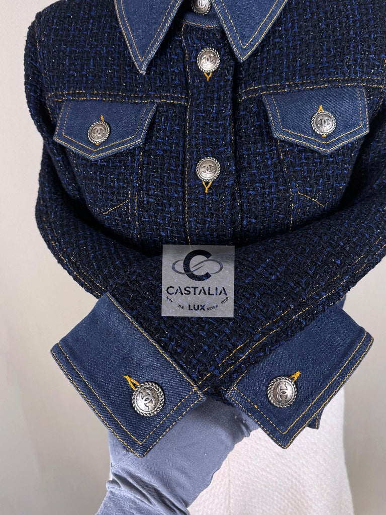 Chanel New Ad Campaign Tweed Denim Jacket