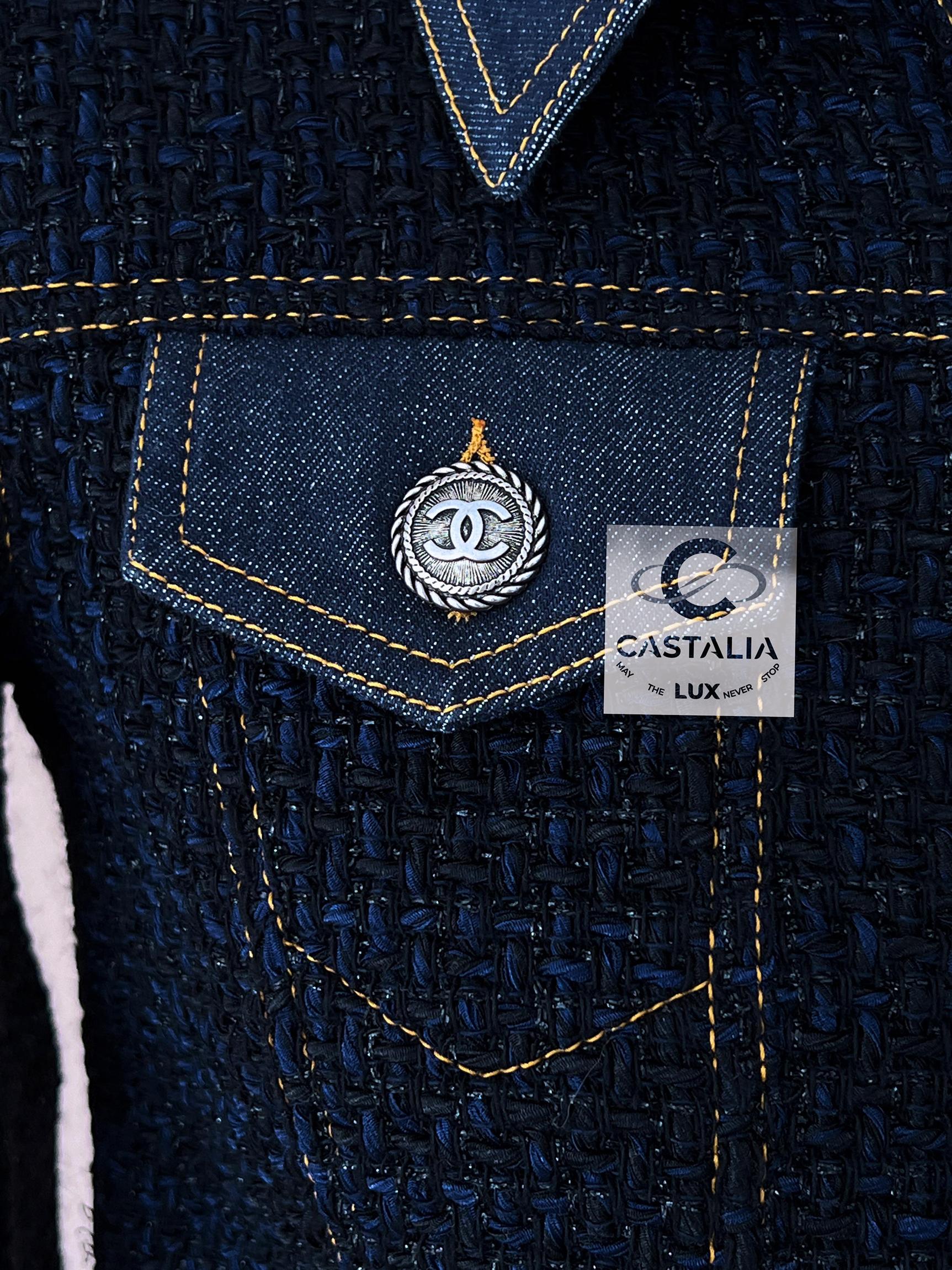 Chanel New Ad Campaign Tweed & Denim Jacket 11