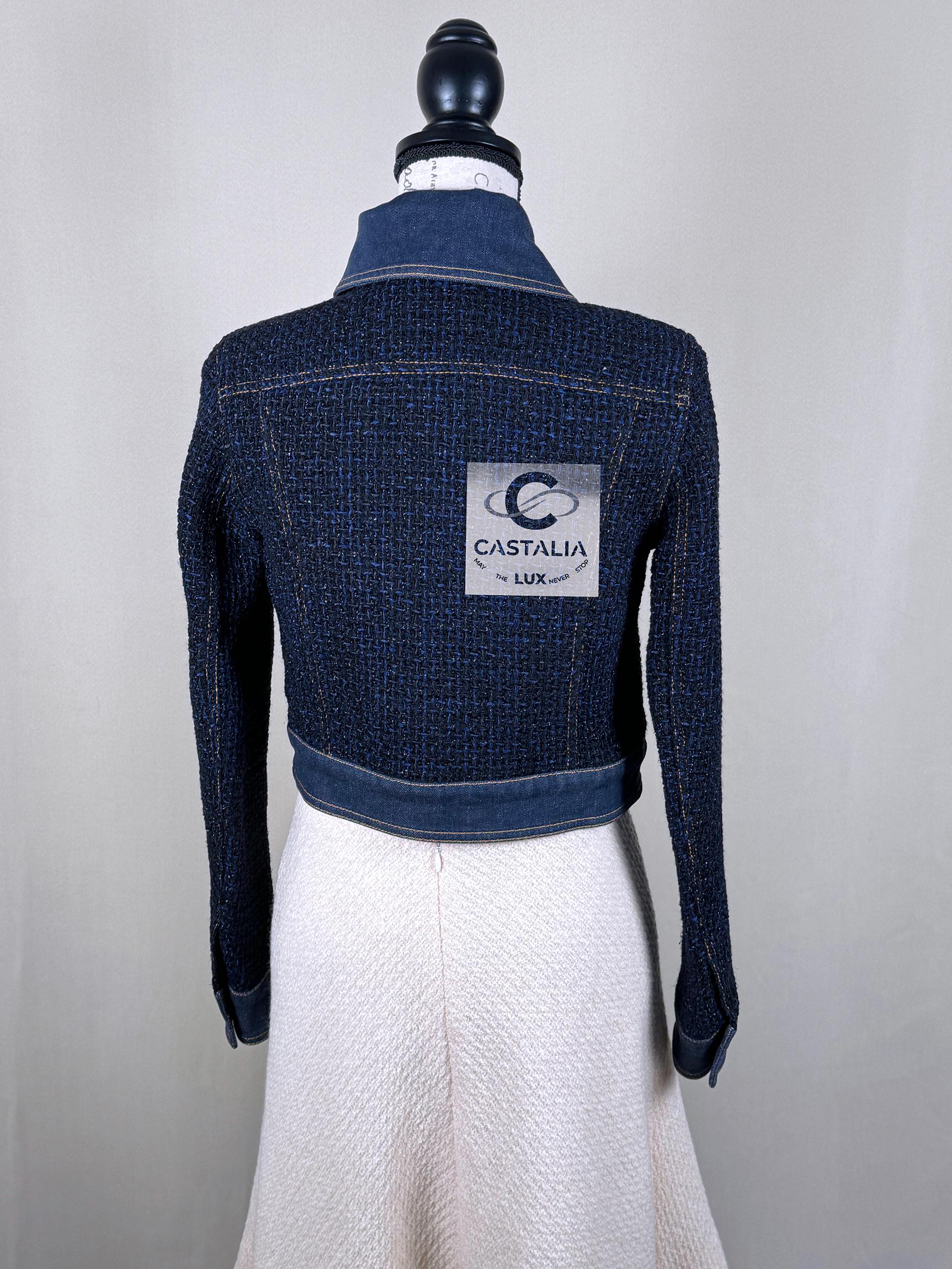 Chanel New Ad Campaign Tweed & Denim Jacket 12