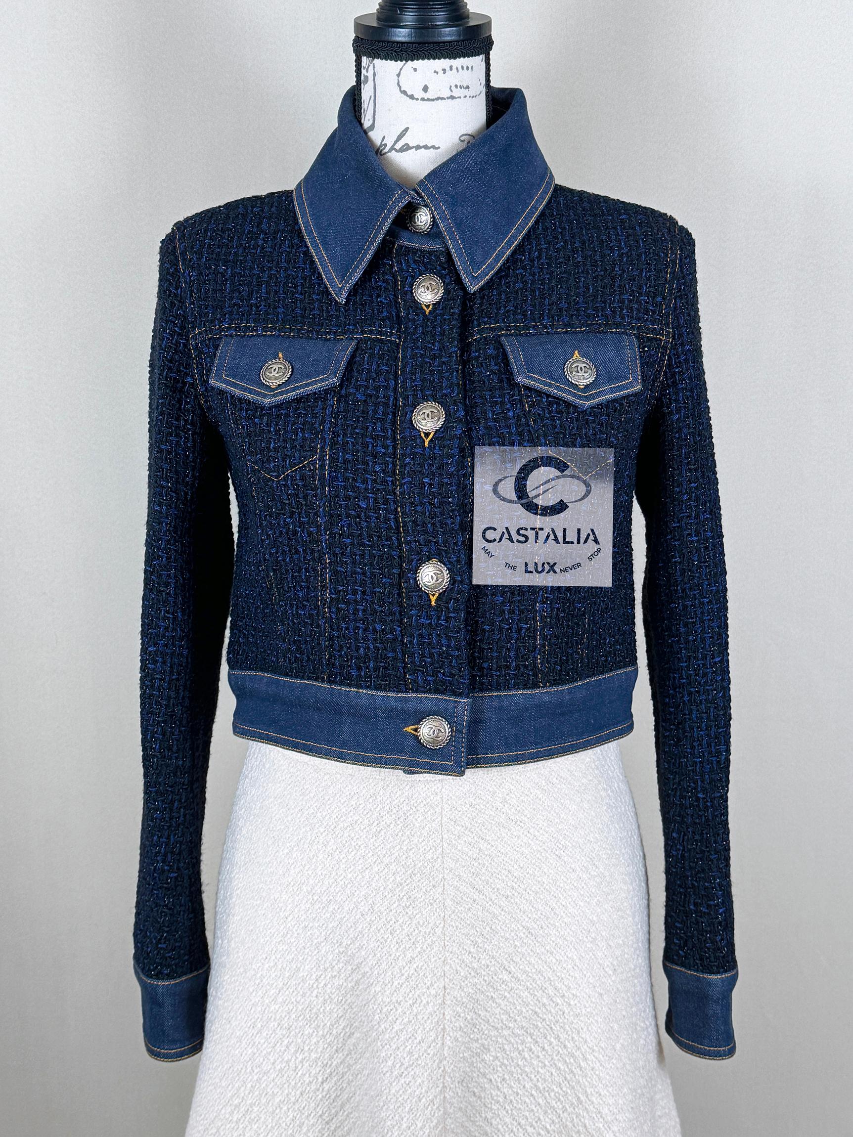 Chanel New Ad Campaign Tweed & Denim Jacket 3