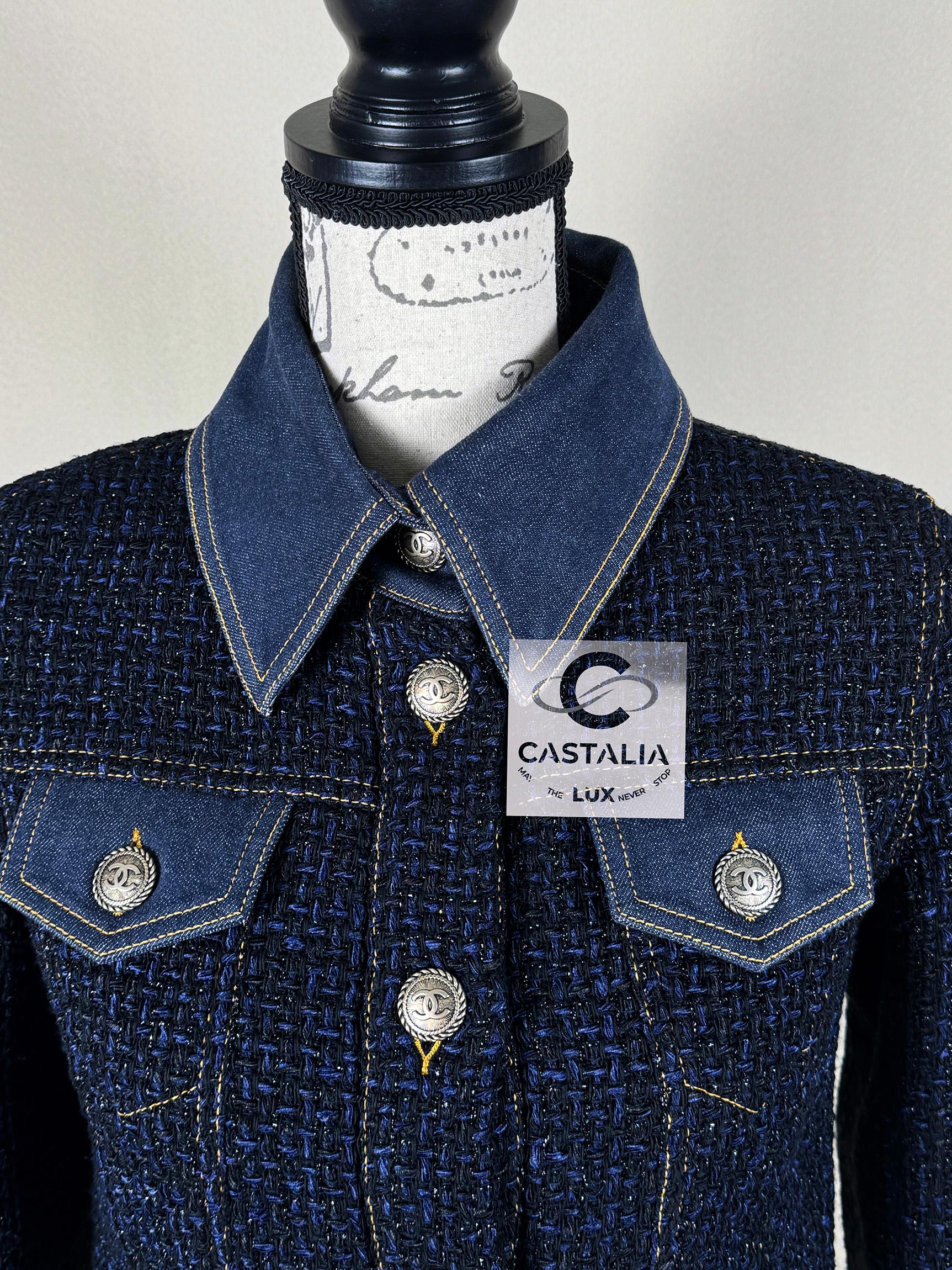 Chanel New Ad Campaign Tweed & Denim Jacket 4