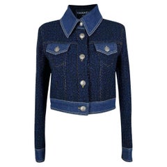 Chanel New Ad Campaign Tweed & Denim Jacket