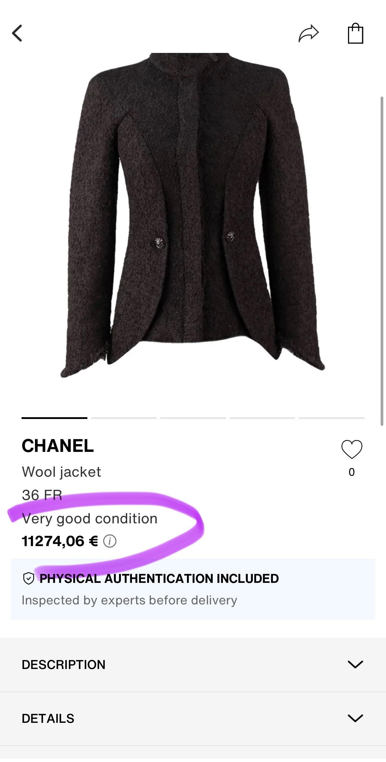 Chanel Nuova Giacca Architettonica in Boucle Tweed Nero 40 FR In condizioni Nuovo in vendita a Dubai, AE