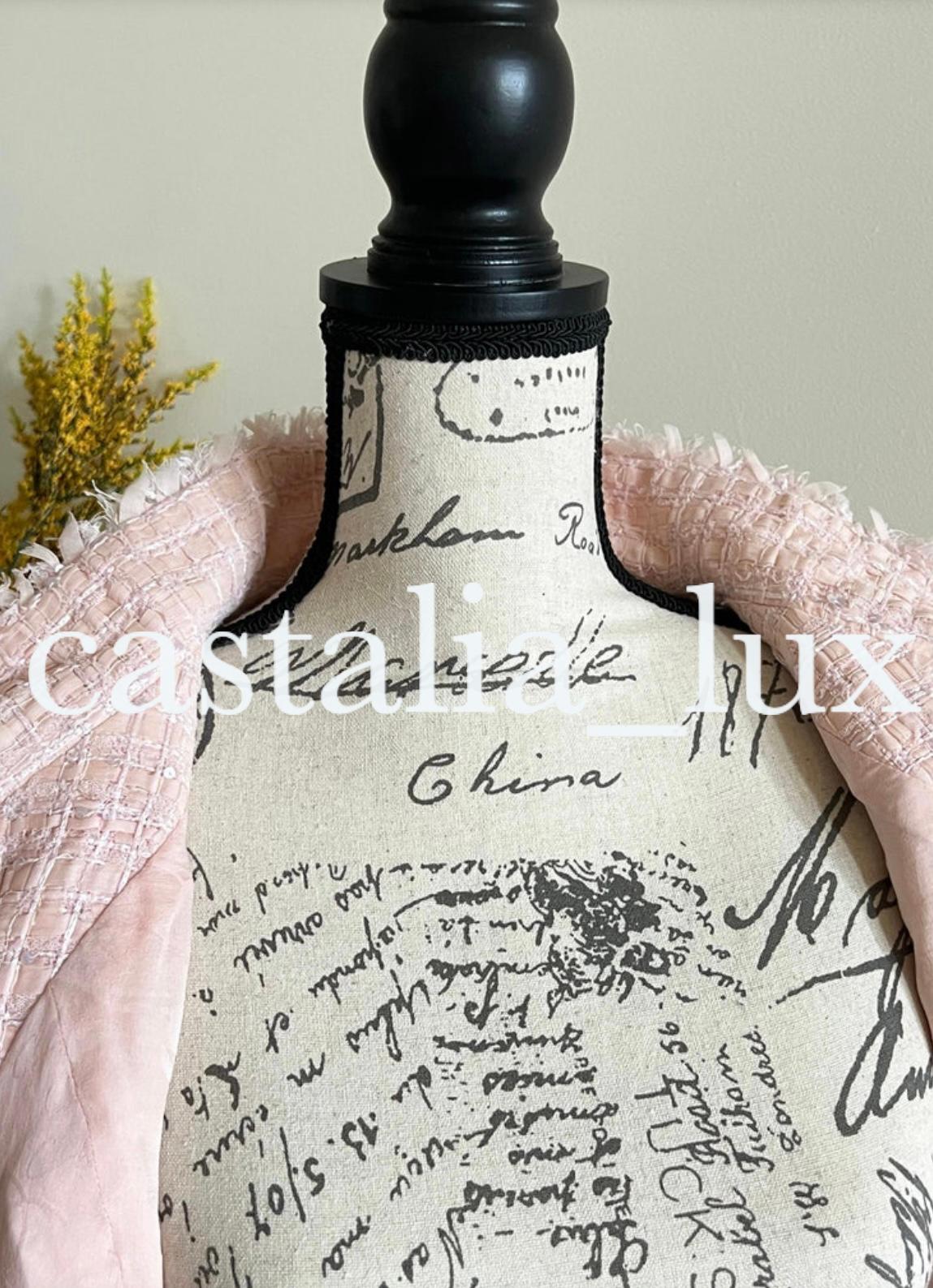 Chanel New Barbie Style Ribbon Tweed Jacket and Skirt Set 6