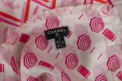 Chanel New Beach Silk Shawl Pink