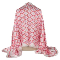 Scialle di seta Chanel New Beach Rosa