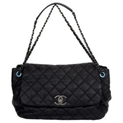 Borsa Chanel New Black in pelle di vitello con pattina