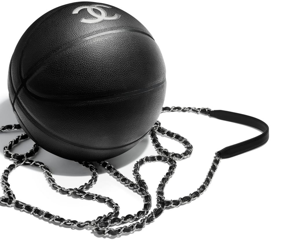 Chanel NEW Black Leather Basketball Silver Chain Harness Strap Decorative in Box

Leather
Metal
Silver tone hardware 
Harness strap length 23