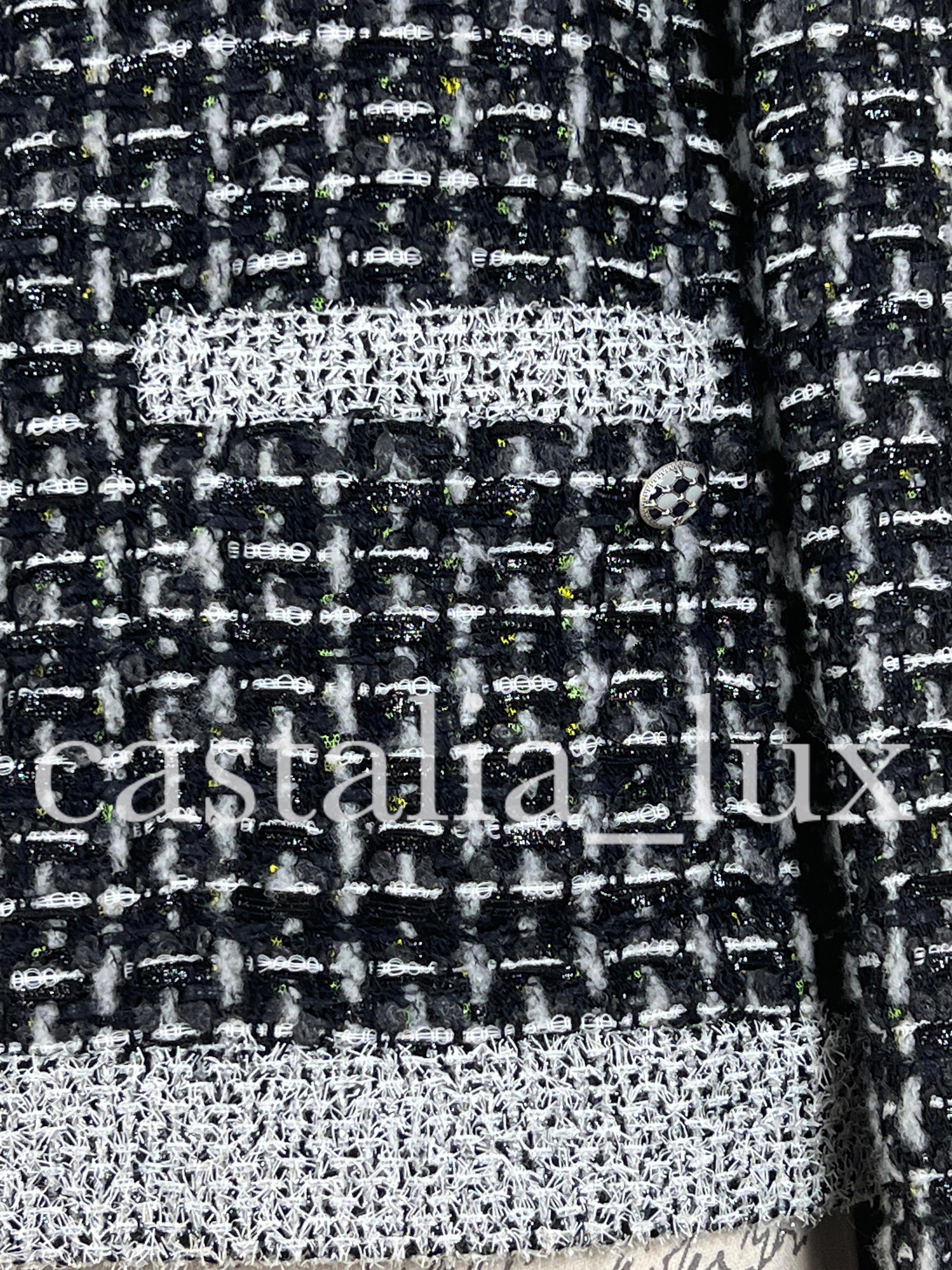 Chanel New Black Lesage Tweed Jacket For Sale 7