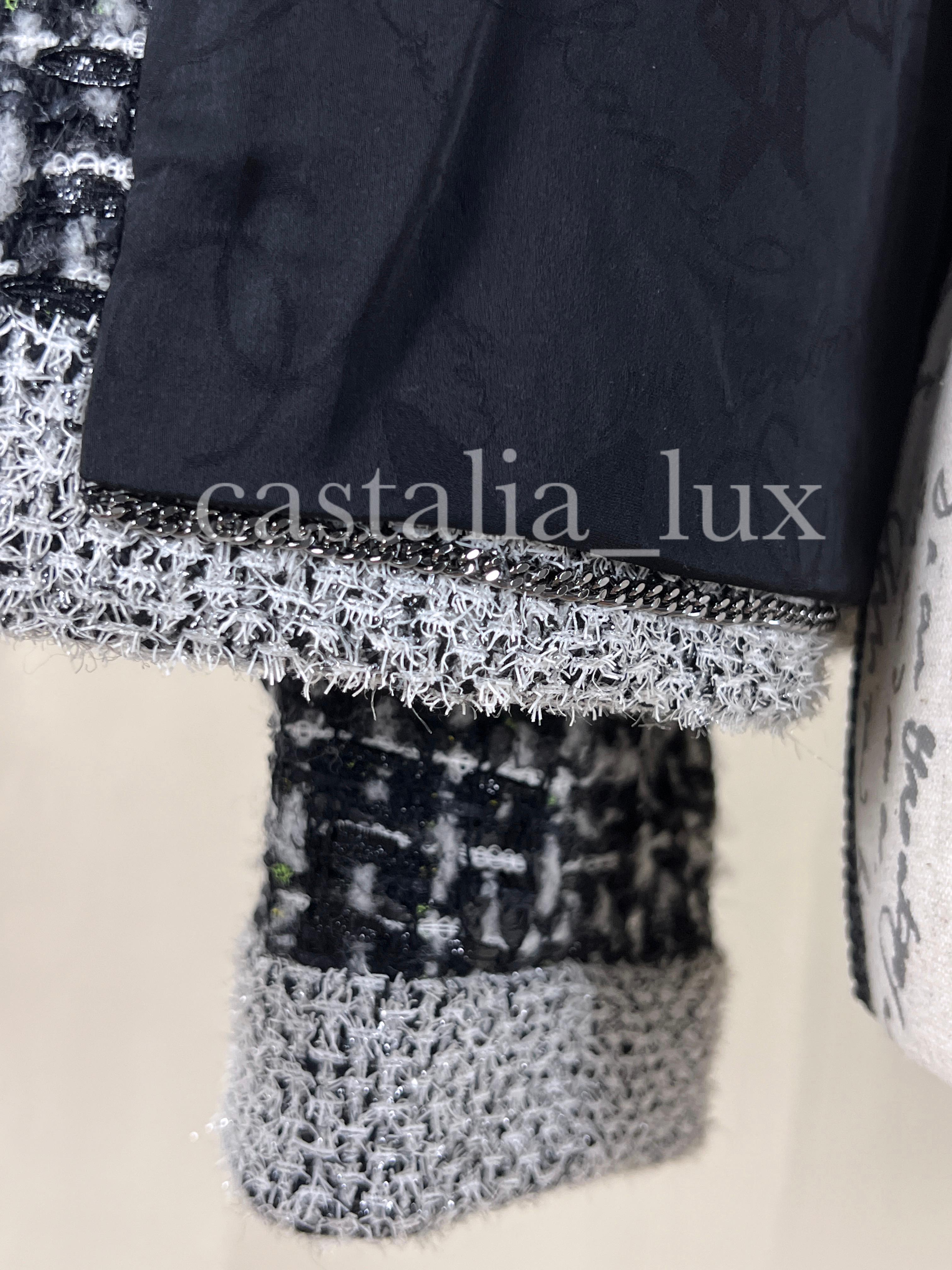 Chanel New Black Lesage Tweed Jacket For Sale 12