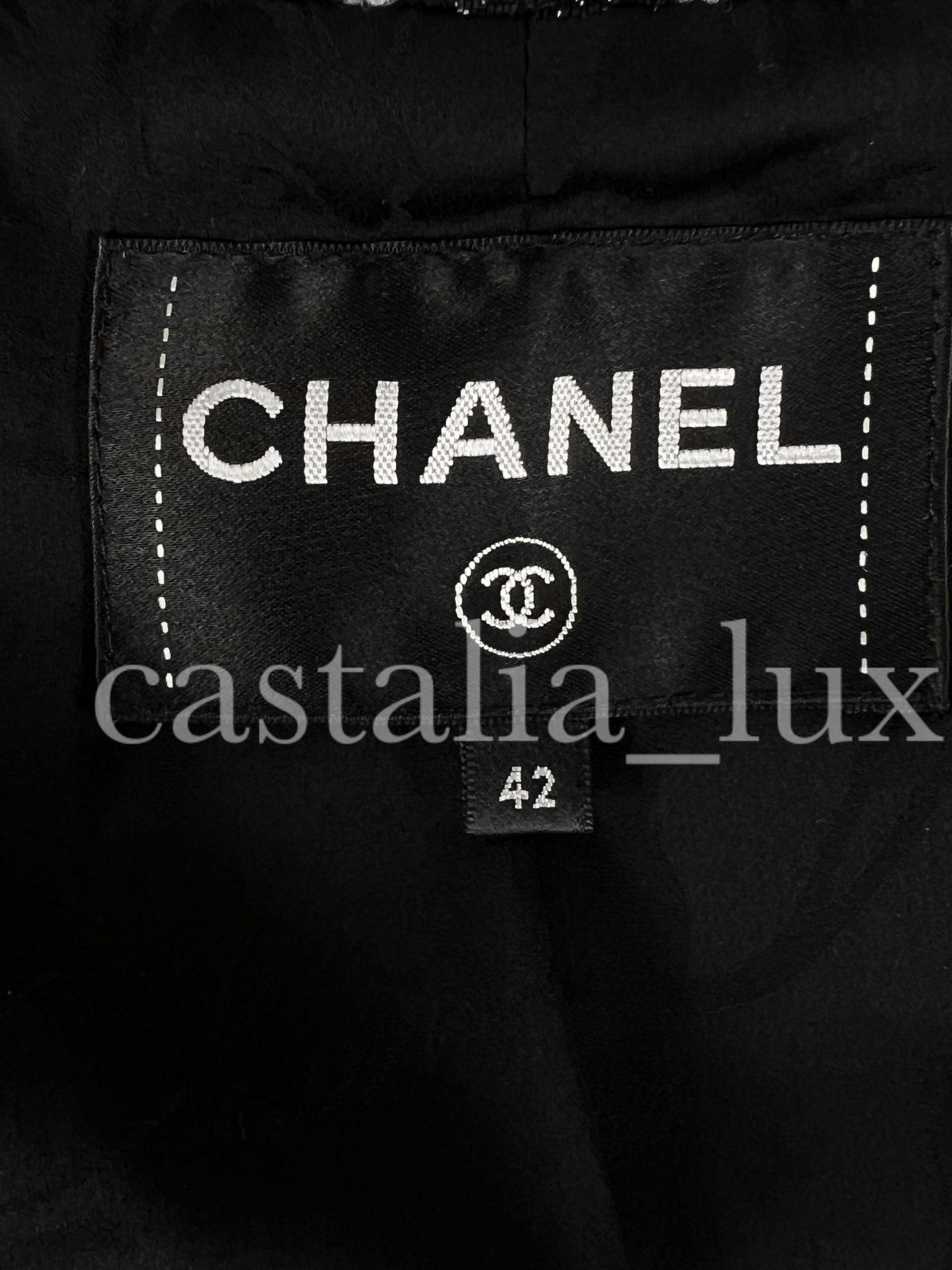 Chanel New Black Lesage Tweed Jacket en vente 14