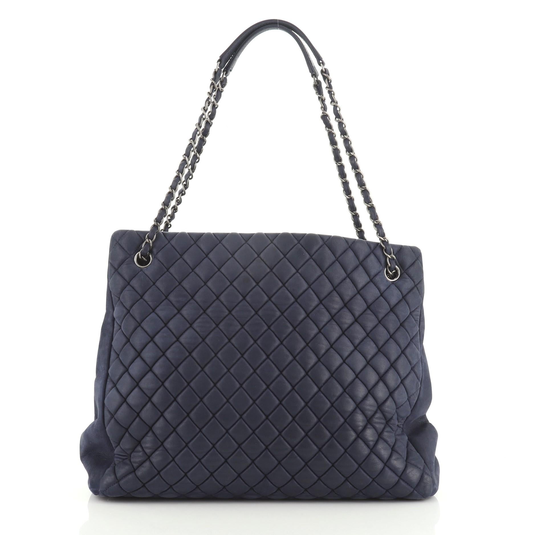 Chanel New Bubble Tote Quilted Calfskin Large In Good Condition In NY, NY