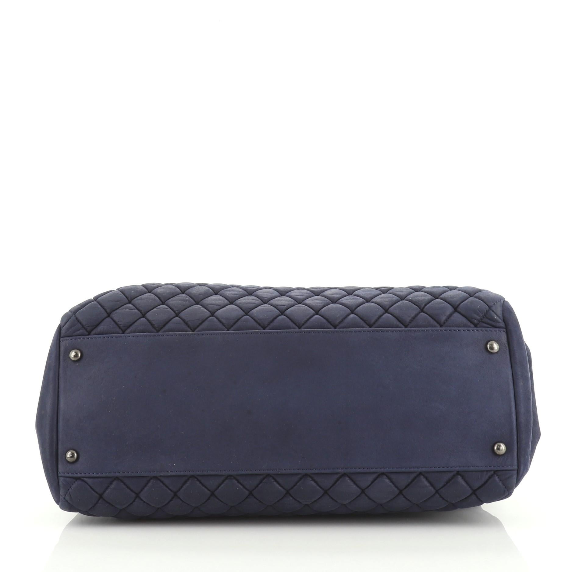 Women's or Men's Chanel New Bubble Tote Quilted Calfskin Large