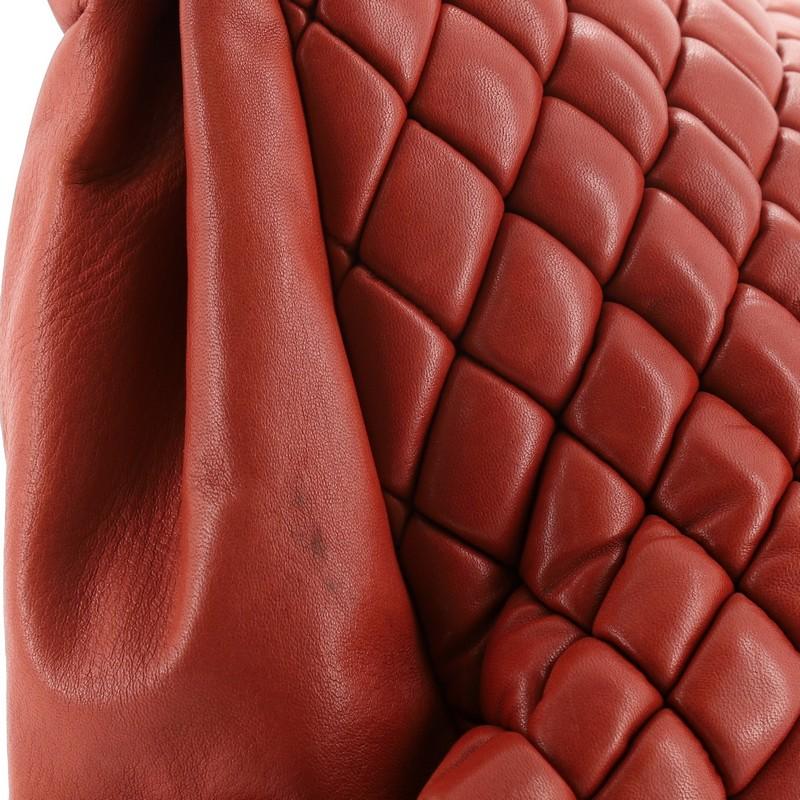 Women's Chanel New Bubble Tote Quilted Calfskin North South