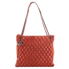 Chanel New Bubble Tote Quilted Calfskin North South