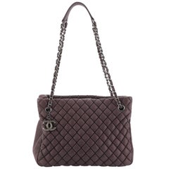 Chanel New Bubble Tote Quilted Iridescent Calfskin Medium