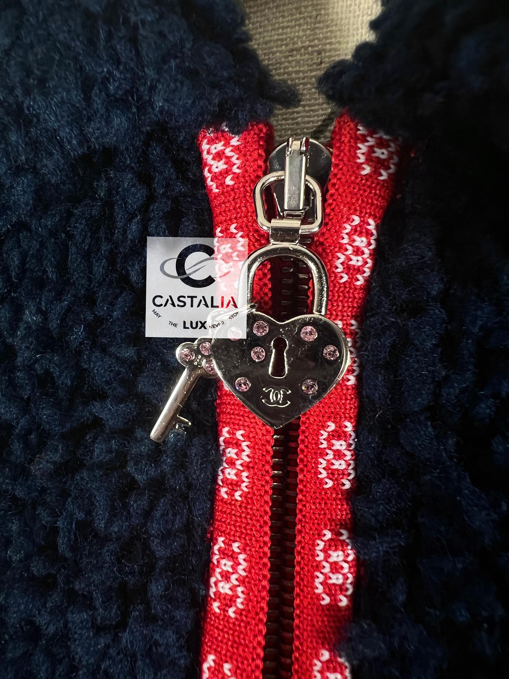 Chanel New CС Teddy Bomber Jacket 34 FR 4