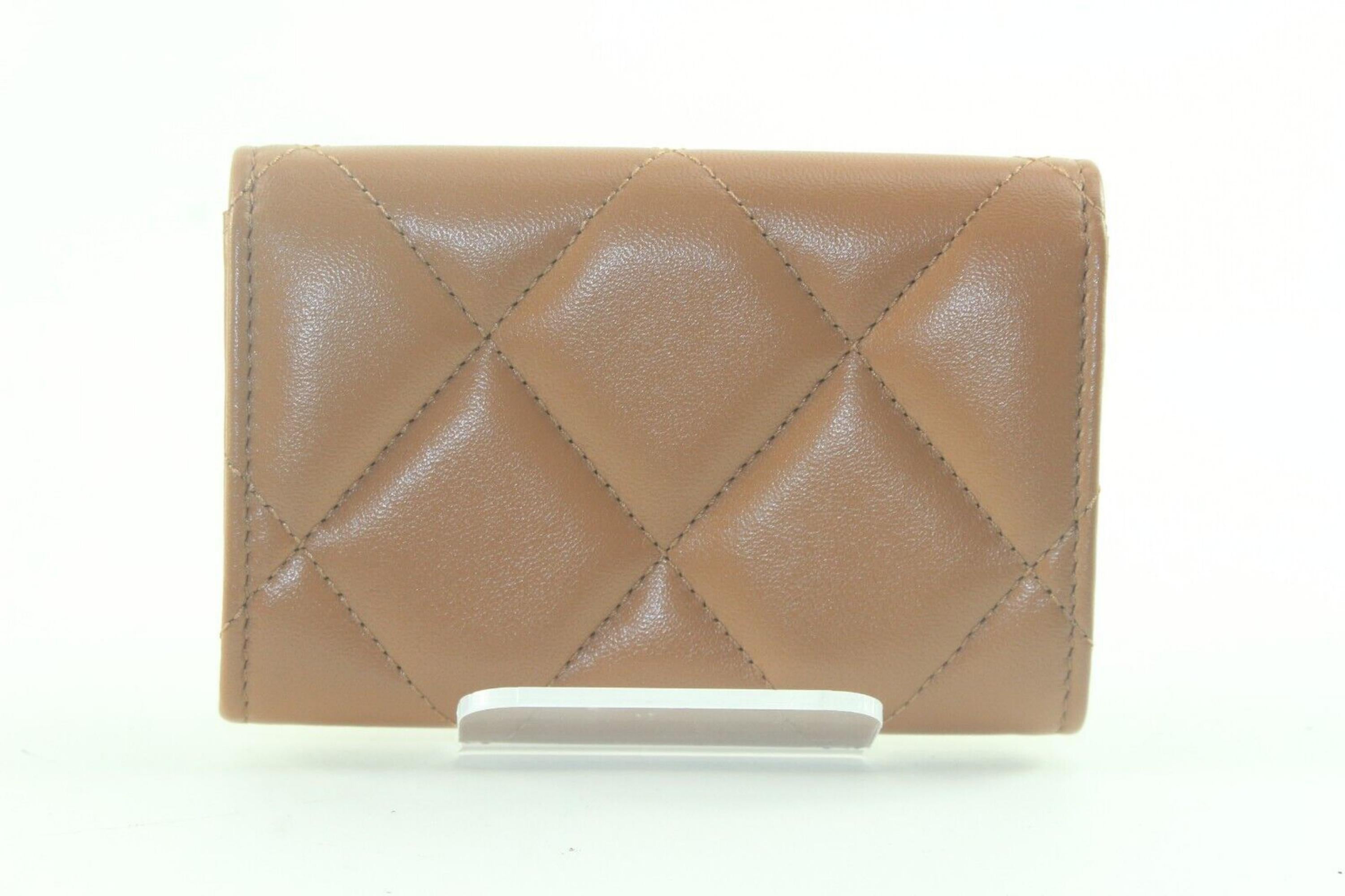 Women's CHANEL NEW Caramel Card Holder 3CK126K