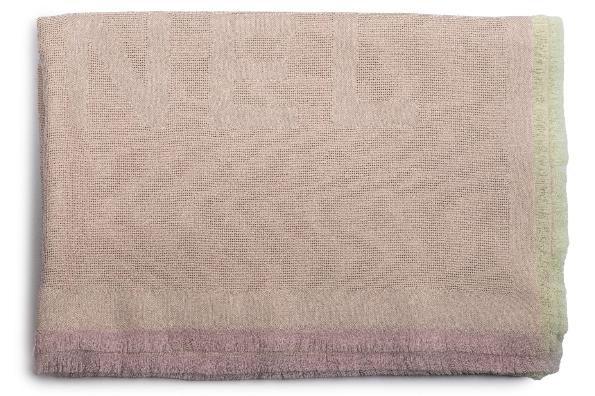 Chanel New Cashmere Powder Pink Shawl For Sale 1