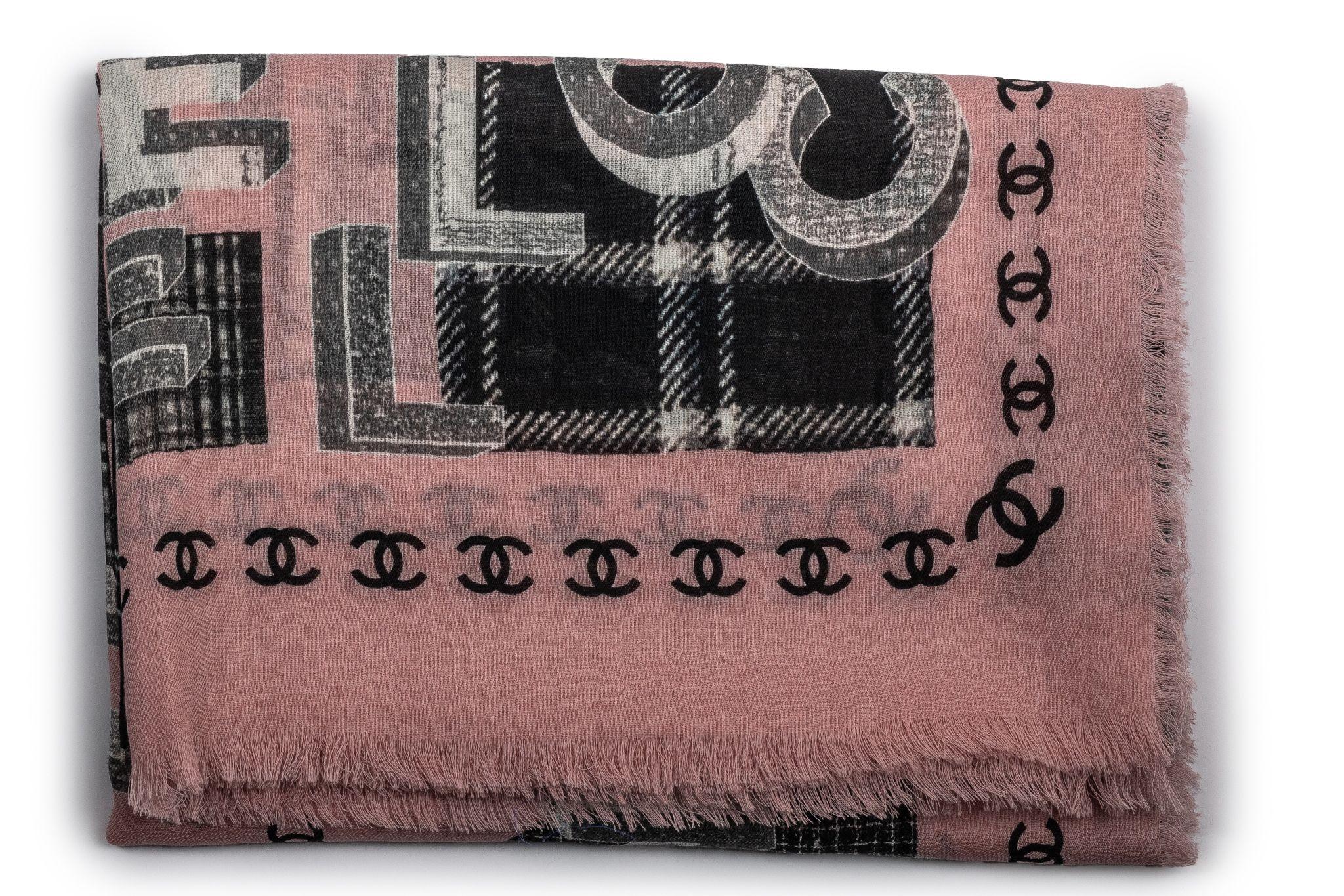 Chanel New Cashmere Shawl Geometric In New Condition For Sale In West Hollywood, CA