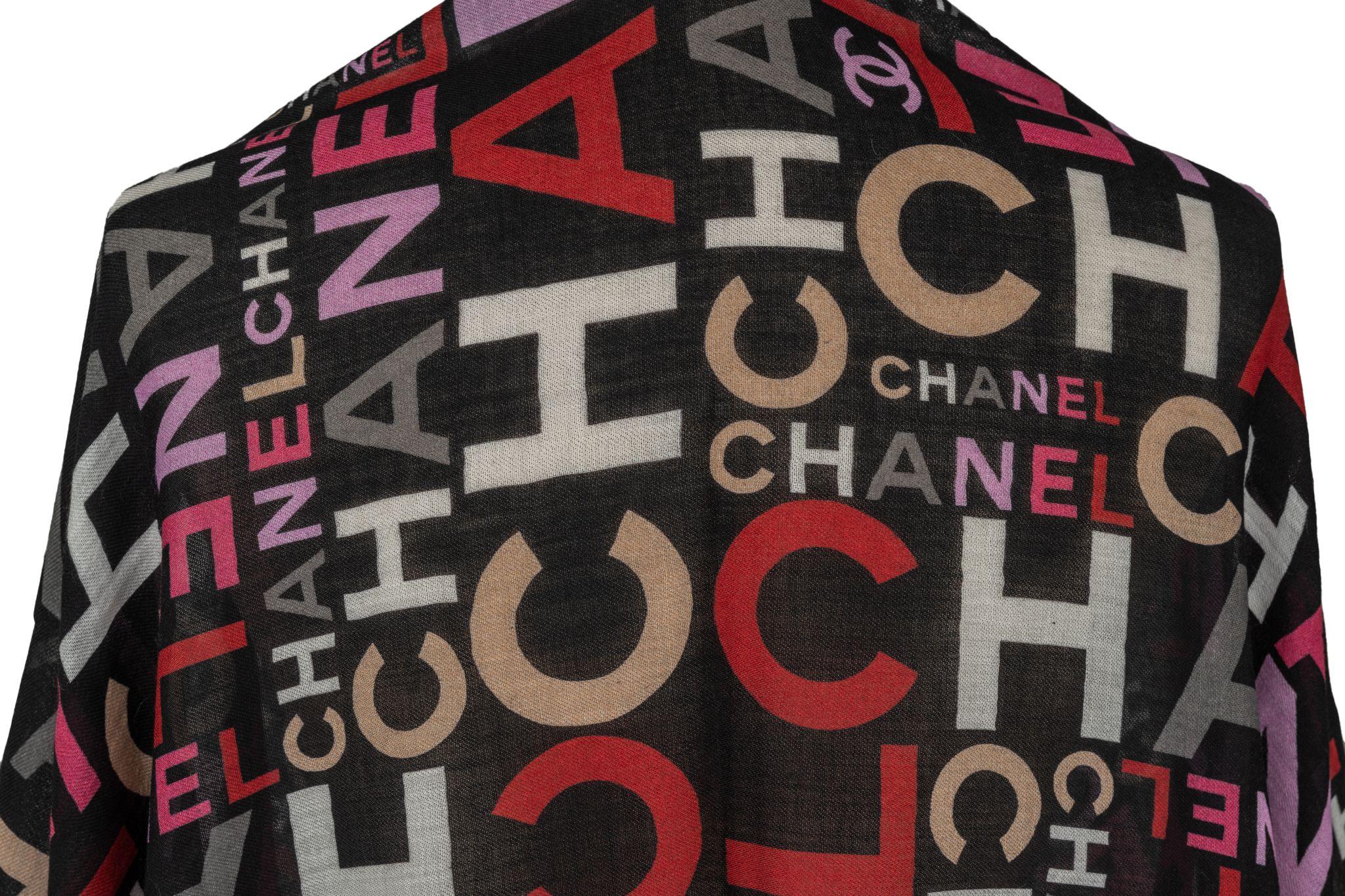 Chanel New Cashmere Shawl Multicolor In New Condition For Sale In West Hollywood, CA