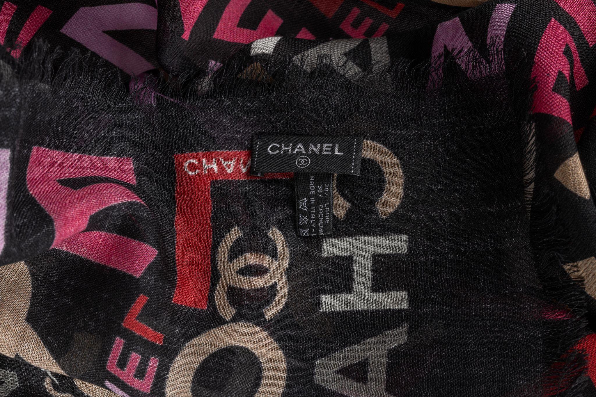 Chanel New Cashmere Shawl Multicolor For Sale 1