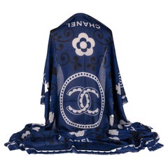 Chanel New Cashmere Shawl Navy