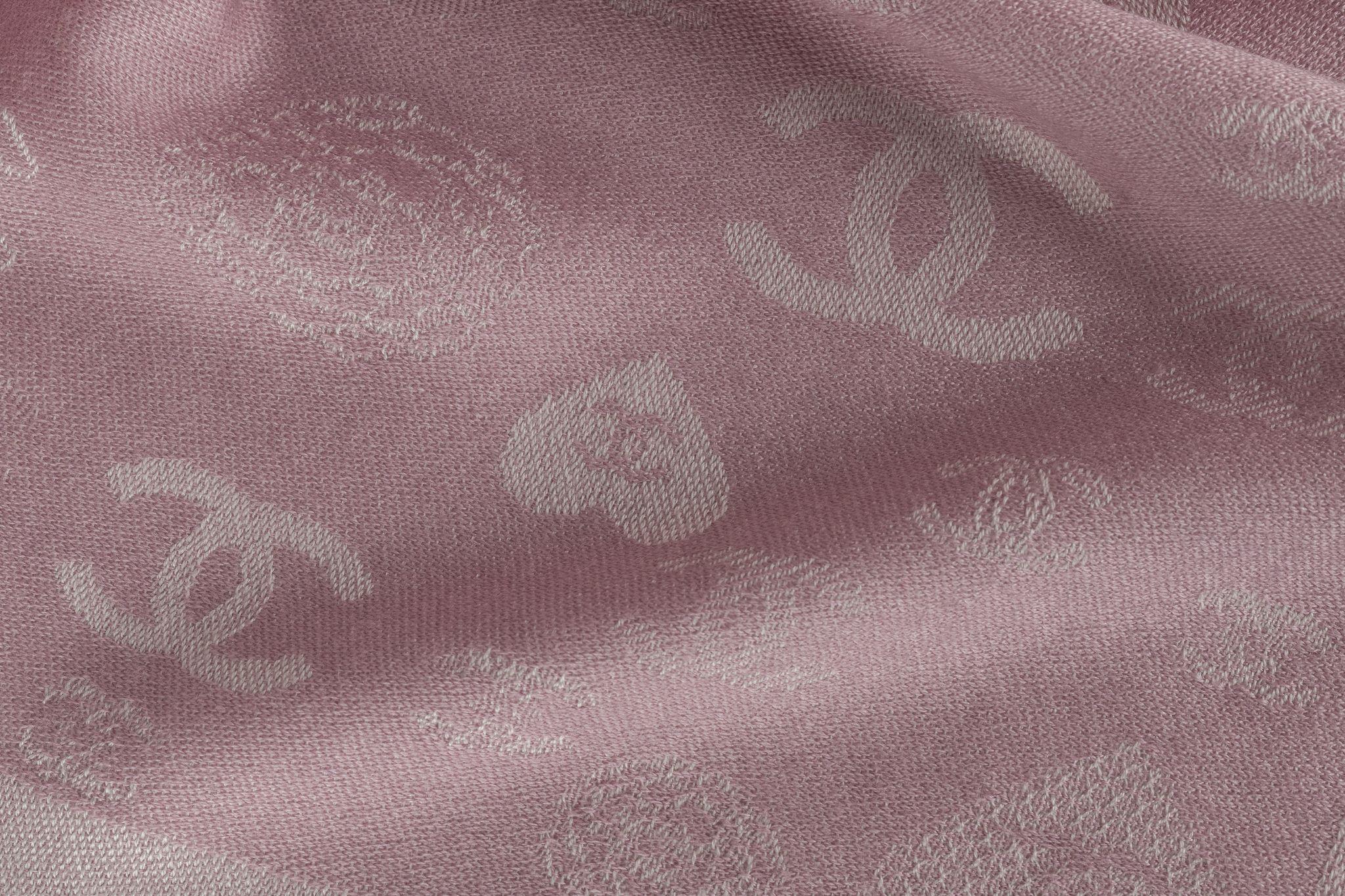 Brown Chanel New Cashmere Shawl Pink For Sale