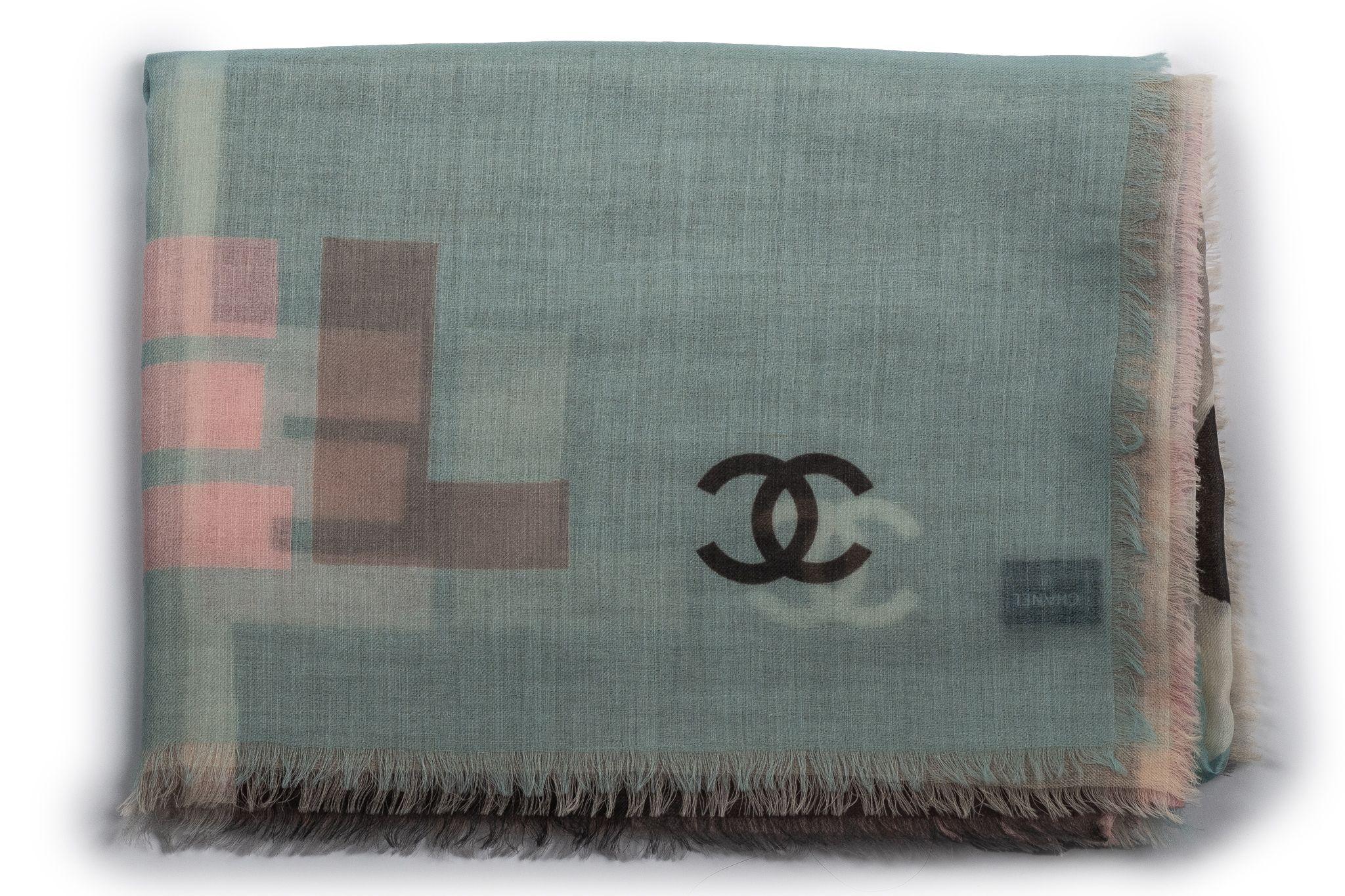 Chanel New Cashmere Shawl Pop Art For Sale 1