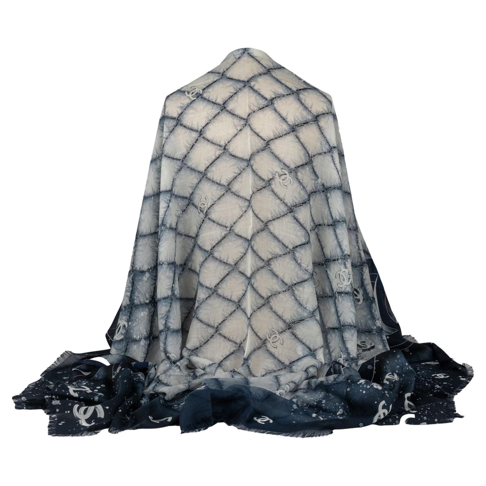 Chanel New Cashmere Space Shawl For Sale