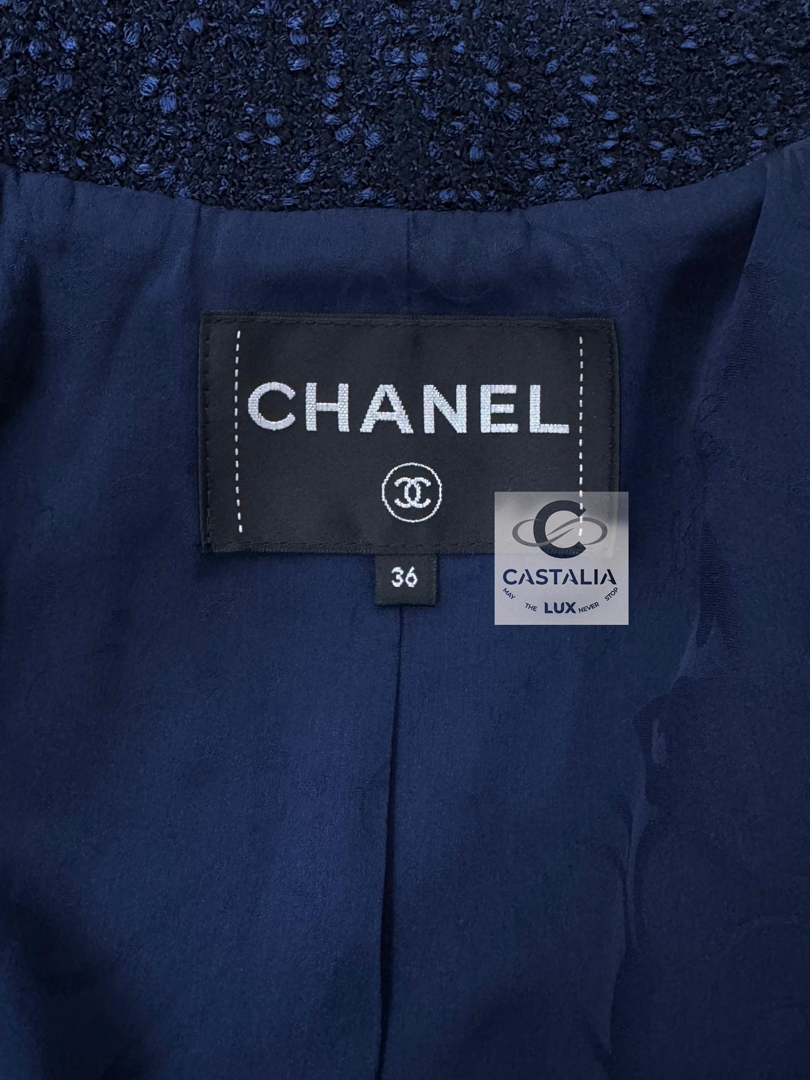 Chanel New CC Buttons Airport Collection Tweed Jacket 9